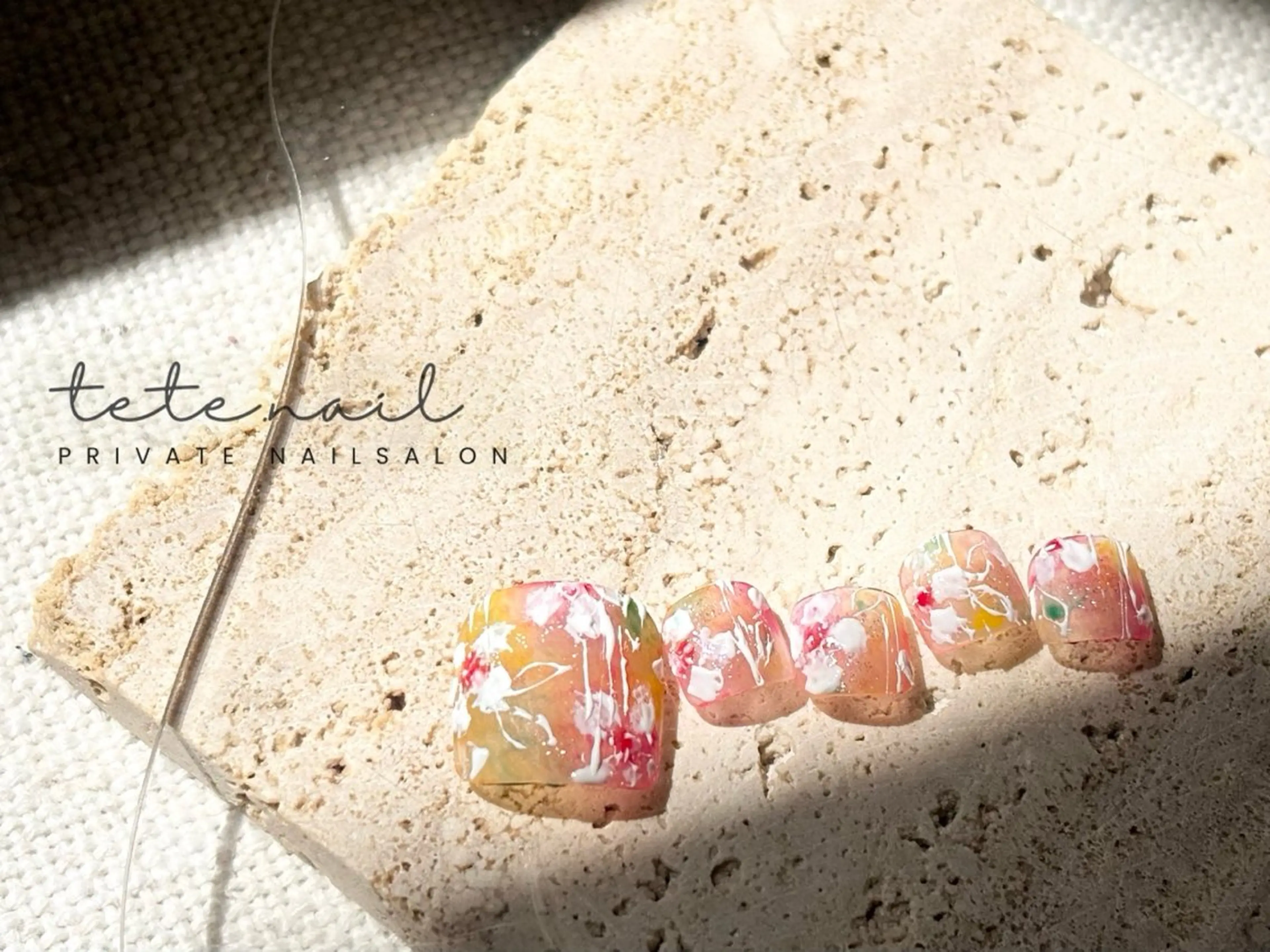ネイル フットネイル tete. nailのネイルデザイン