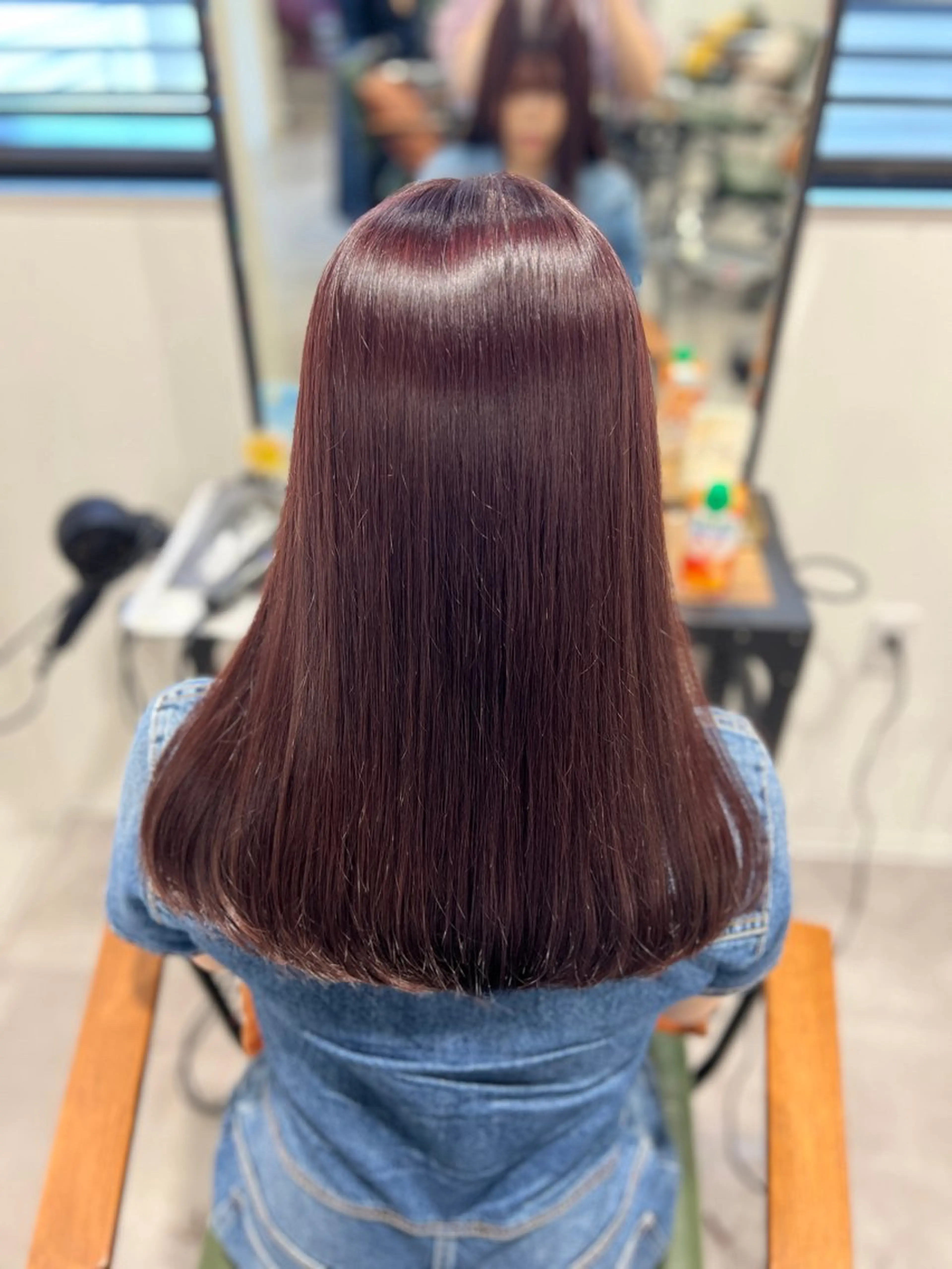 セミロング 平尾/艶カラー/ アッシュ系/中川誠大のヘアスタイル