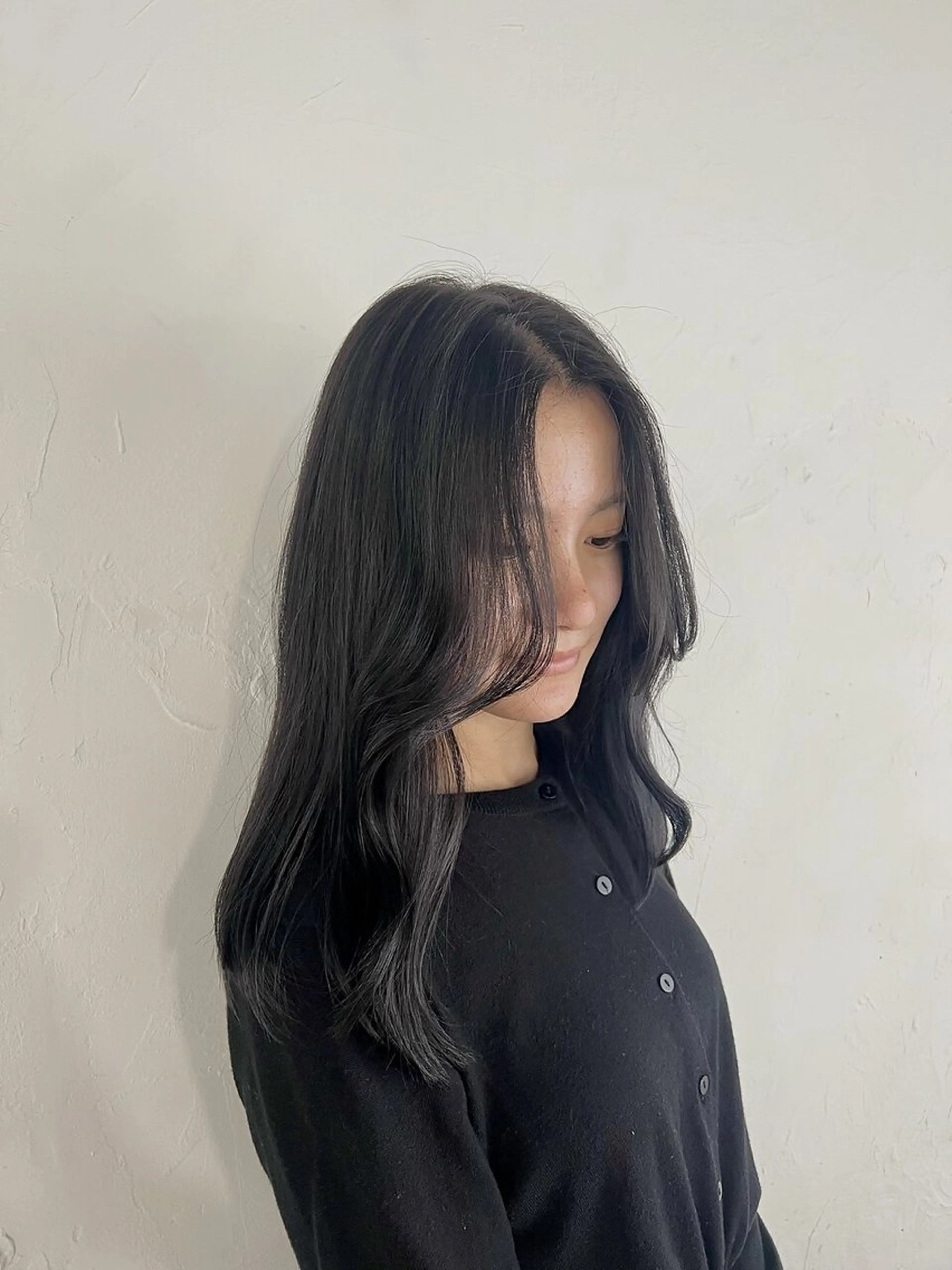 ロング カラー パーマ カット ヘアカラー トリートメント AnFye forprcoのヘアスタイル