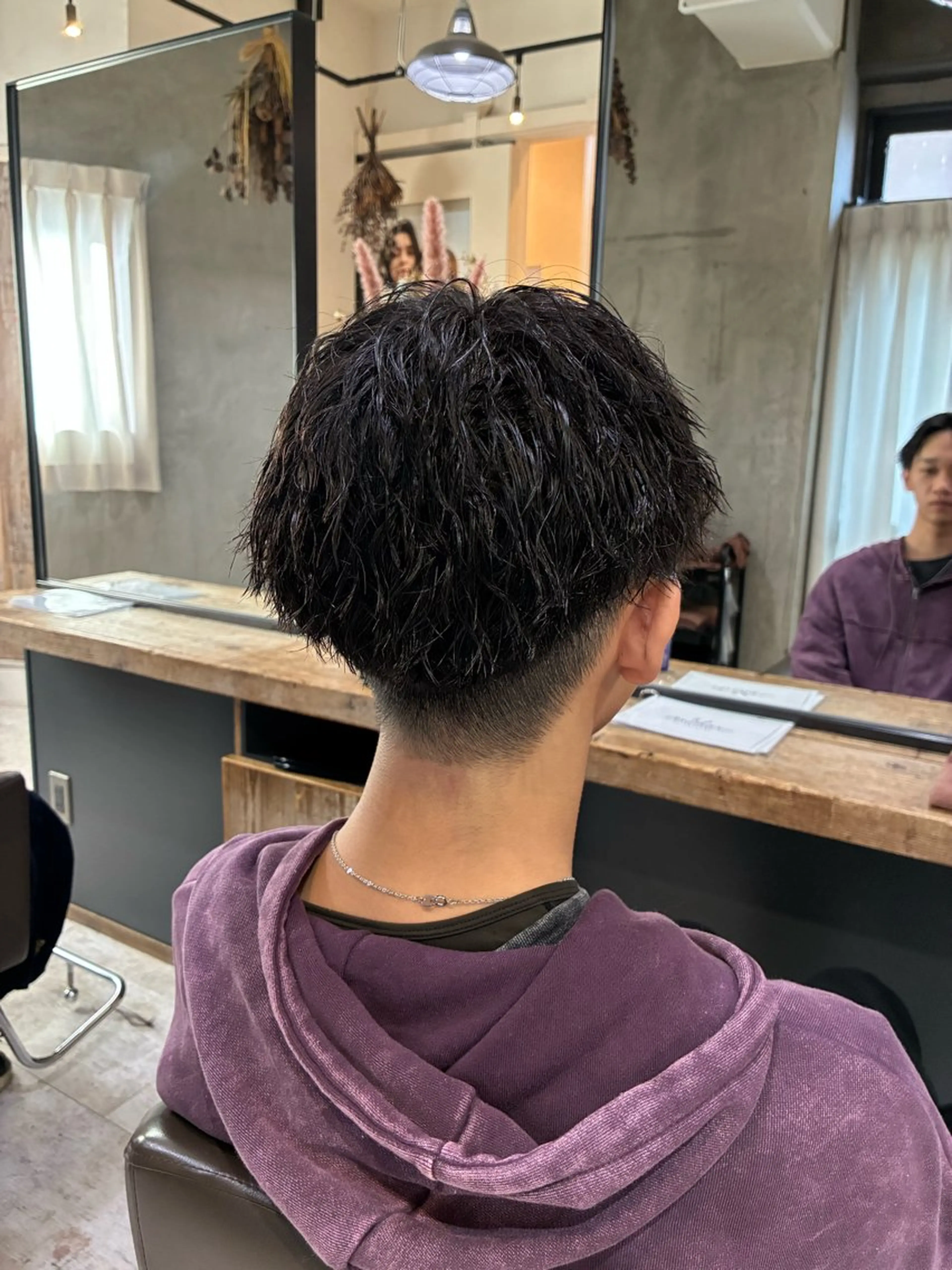 パーマ メンズ カット パーマ 阿部 翔一郎/暖色系カラーのヘアスタイル