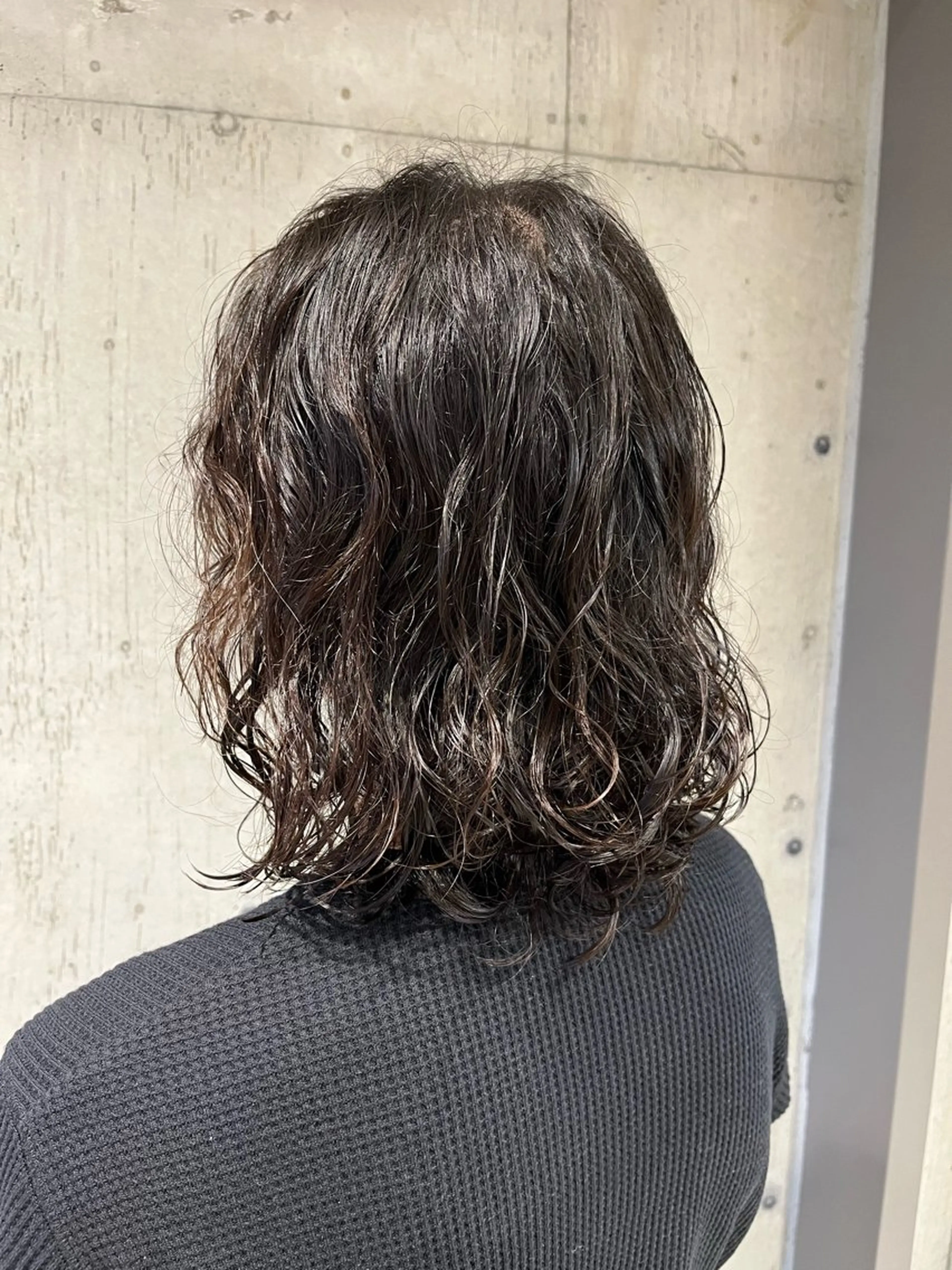 パーマ メンズ カット パーマ トリートメント ボブ×透明感カラー 特化・リクト💥のヘアスタイル