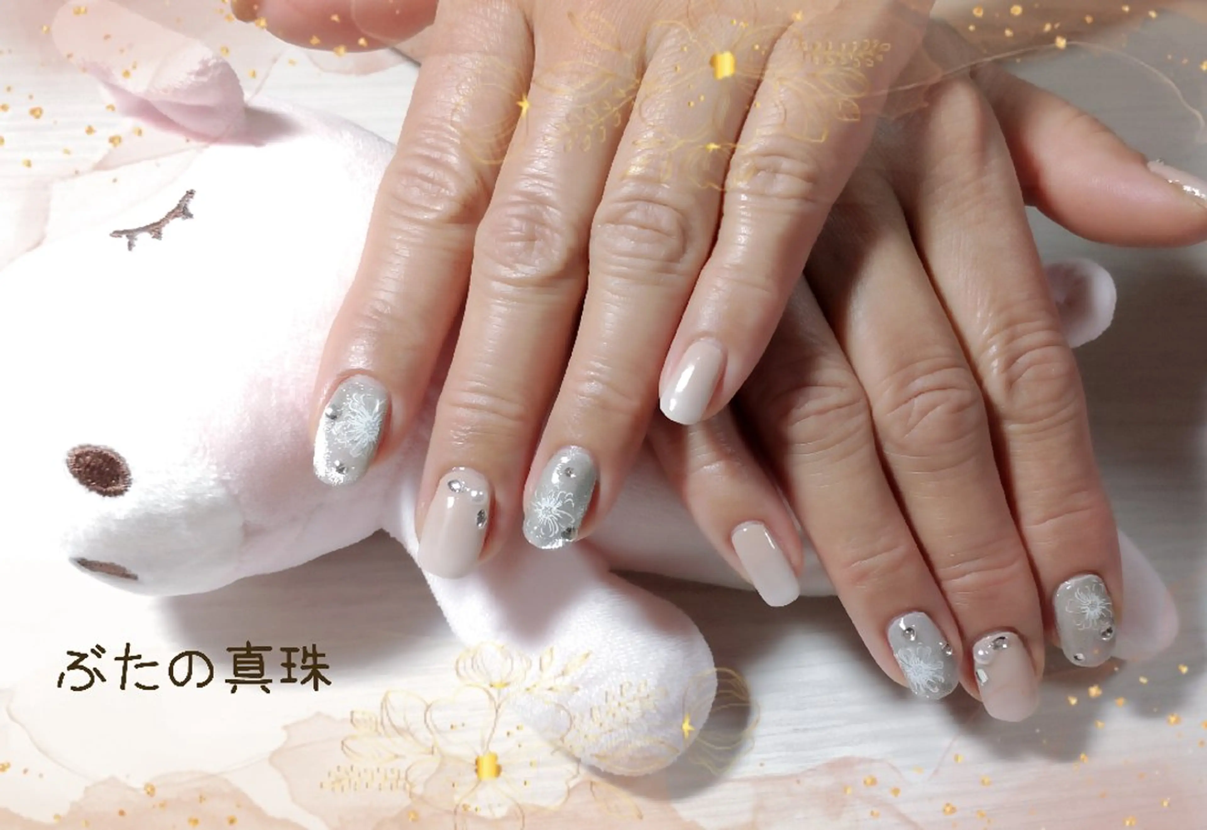 ネイル マグネットネイル ハンドネイル 林 珠里のネイルデザイン