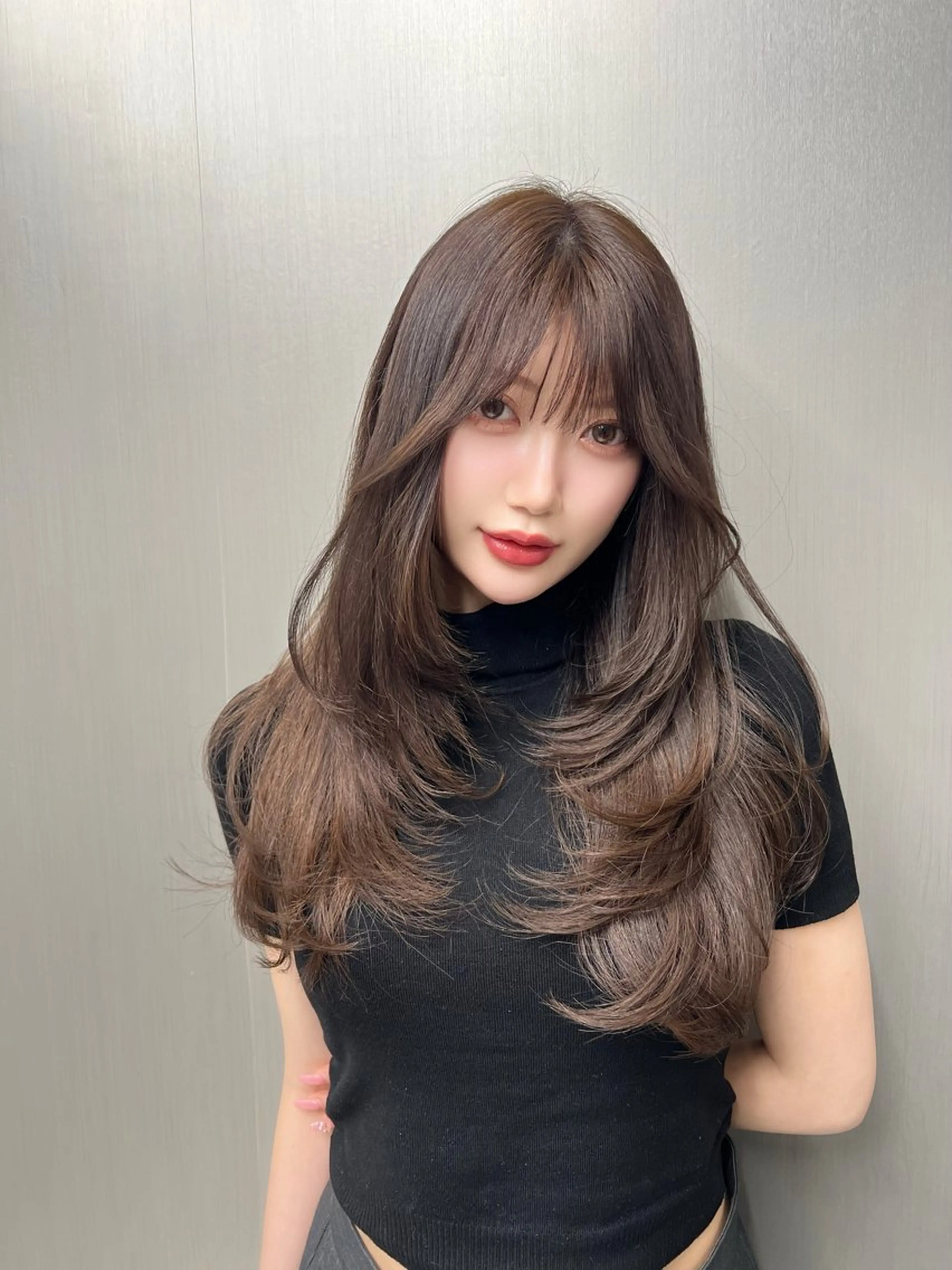 ロング カラー カット ヘアカラー トリートメント みつゆ 表参道/原宿のヘアスタイル