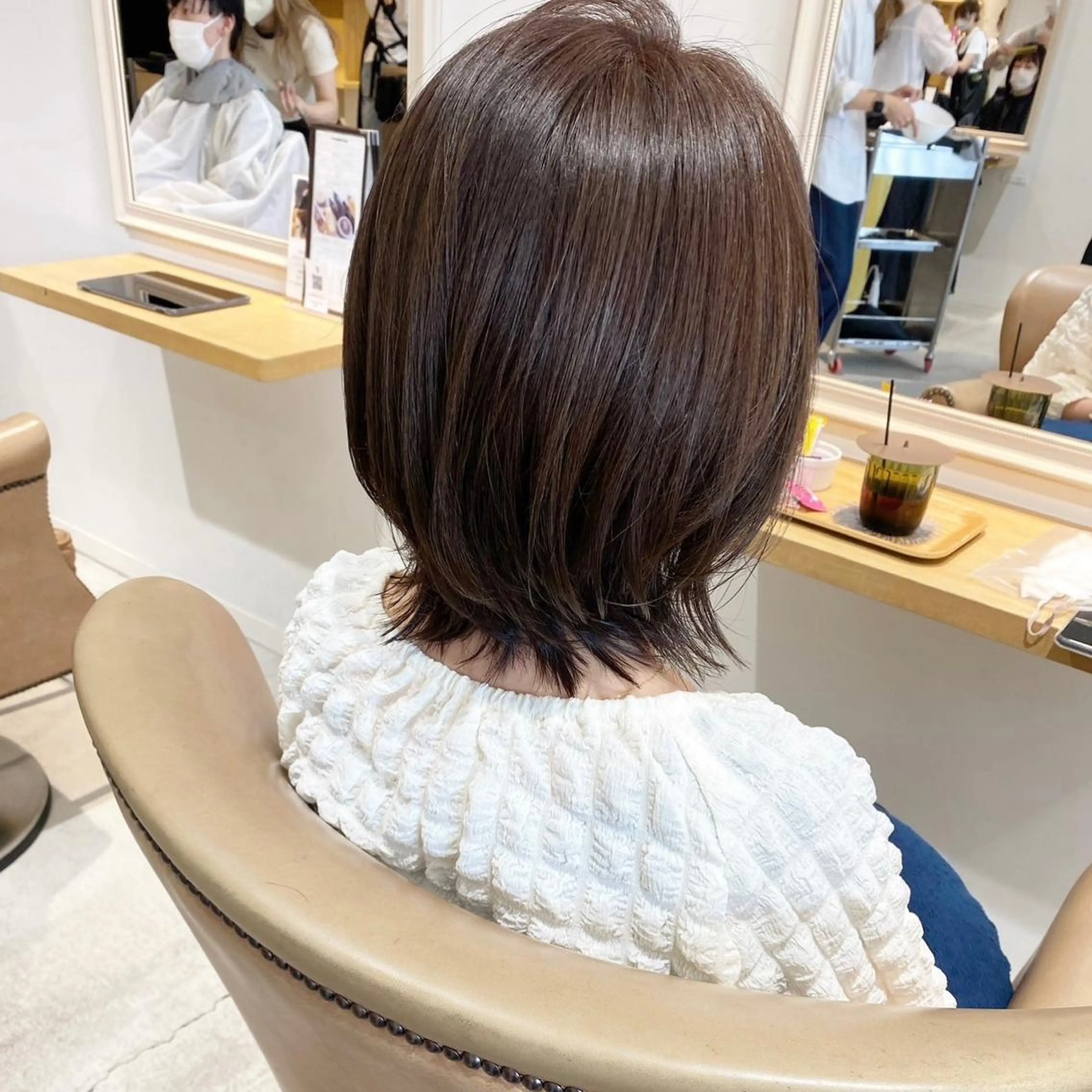 ミディアム 石井 竜也のヘアスタイル