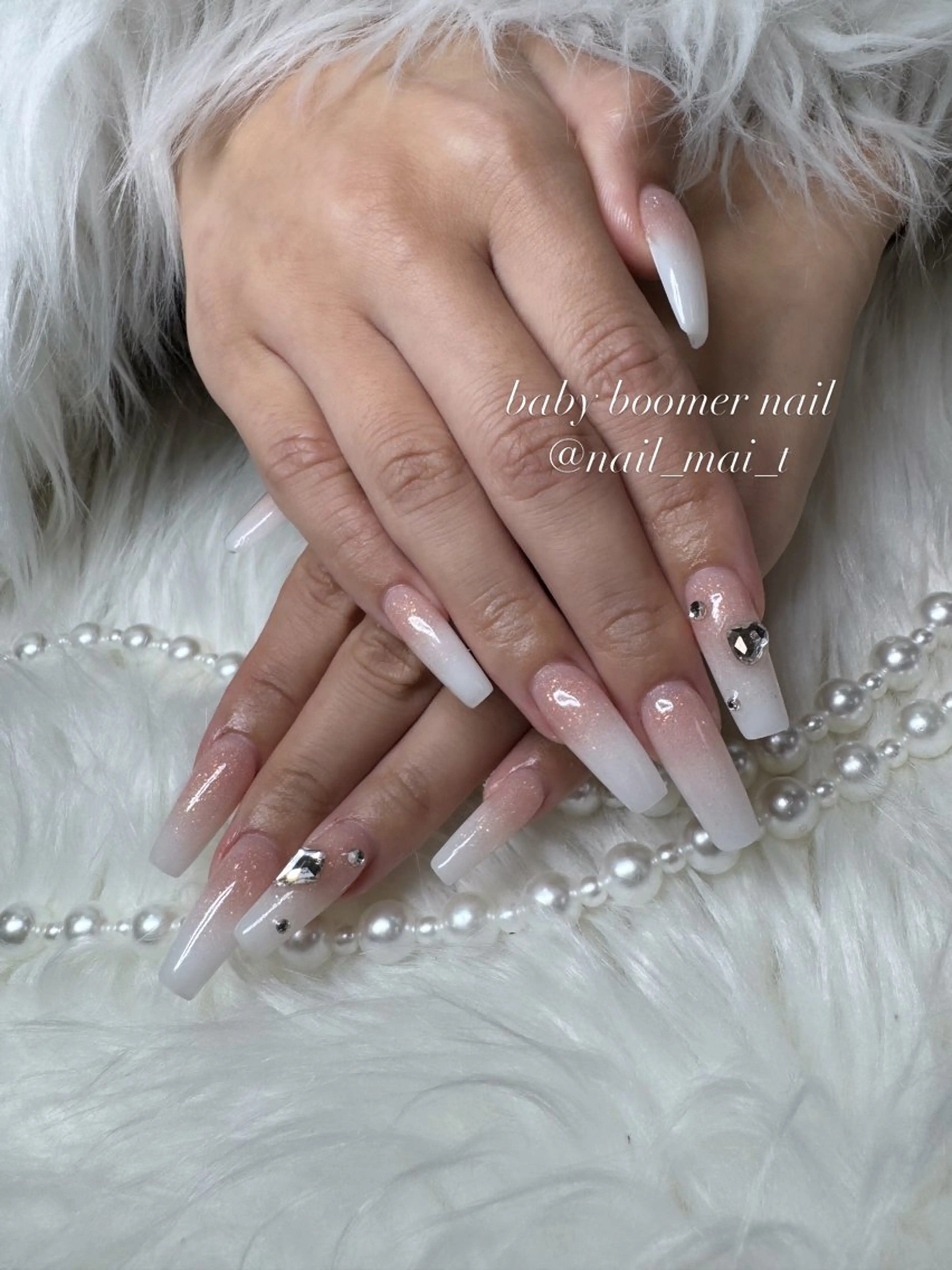 ネイル スカルプネイル ハンドネイル ꕤ︎︎牧野 麻衣ꕤ︎︎のネイルデザイン