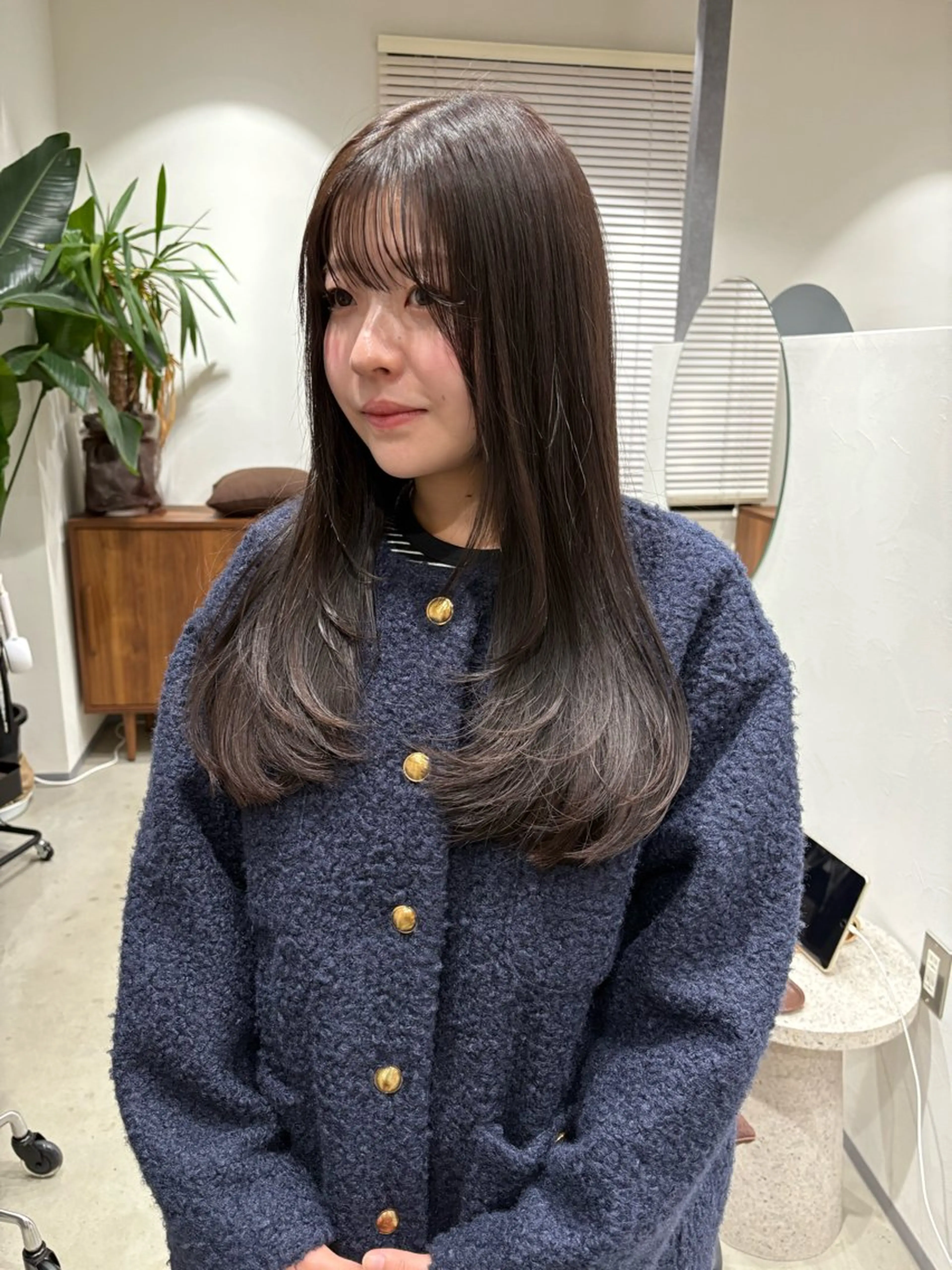 ロング カラー グレージュ レイヤーカット ボブ/レイヤー /河内温太のヘアスタイル