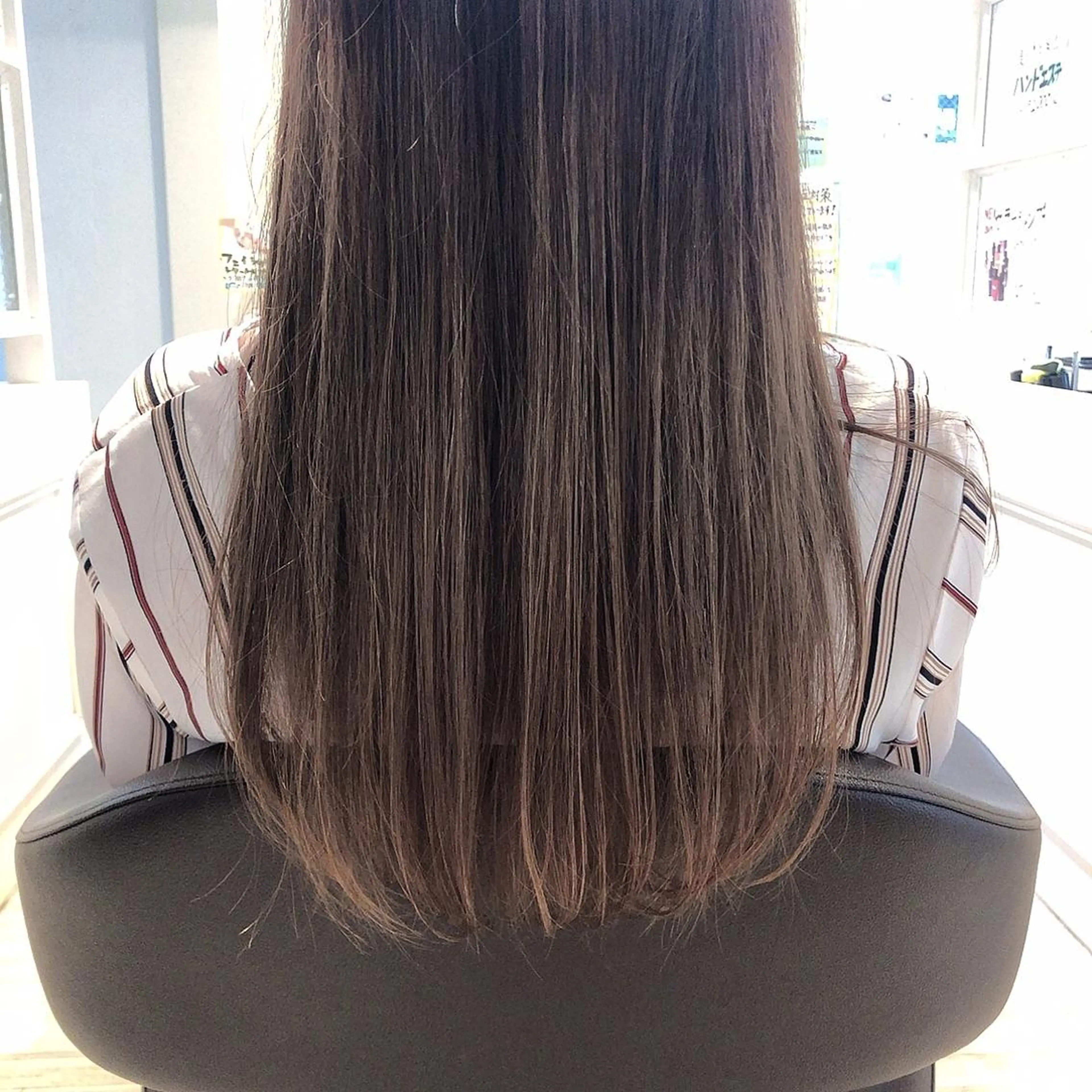 ロング 髪質改善&ストレート ✂︎鈴木青樹のヘアスタイル