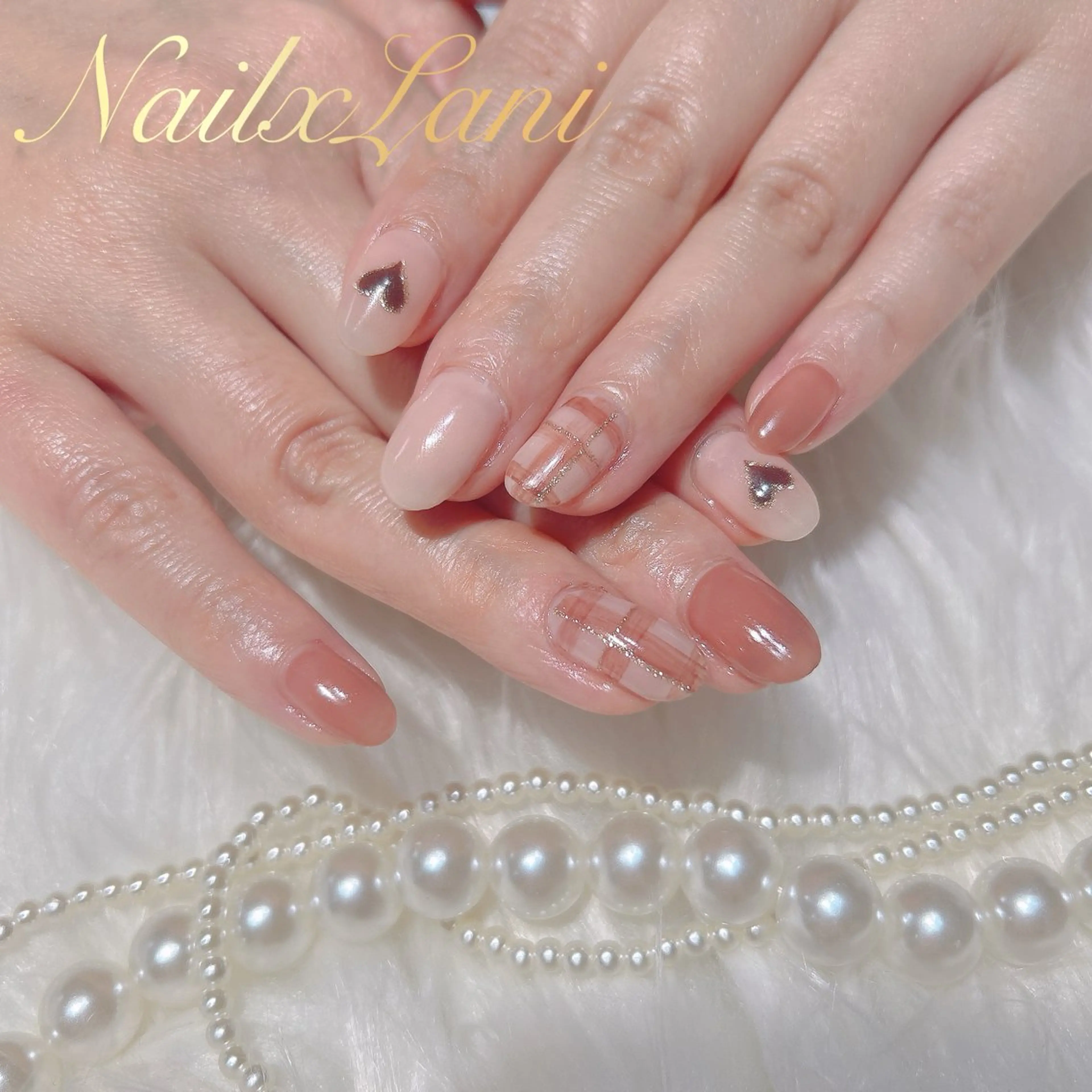 ネイル フットネイル ジェルネイル マグネットネイル パラジェル Nail×Lani 深爪矯正対応◎のネイルデザイン