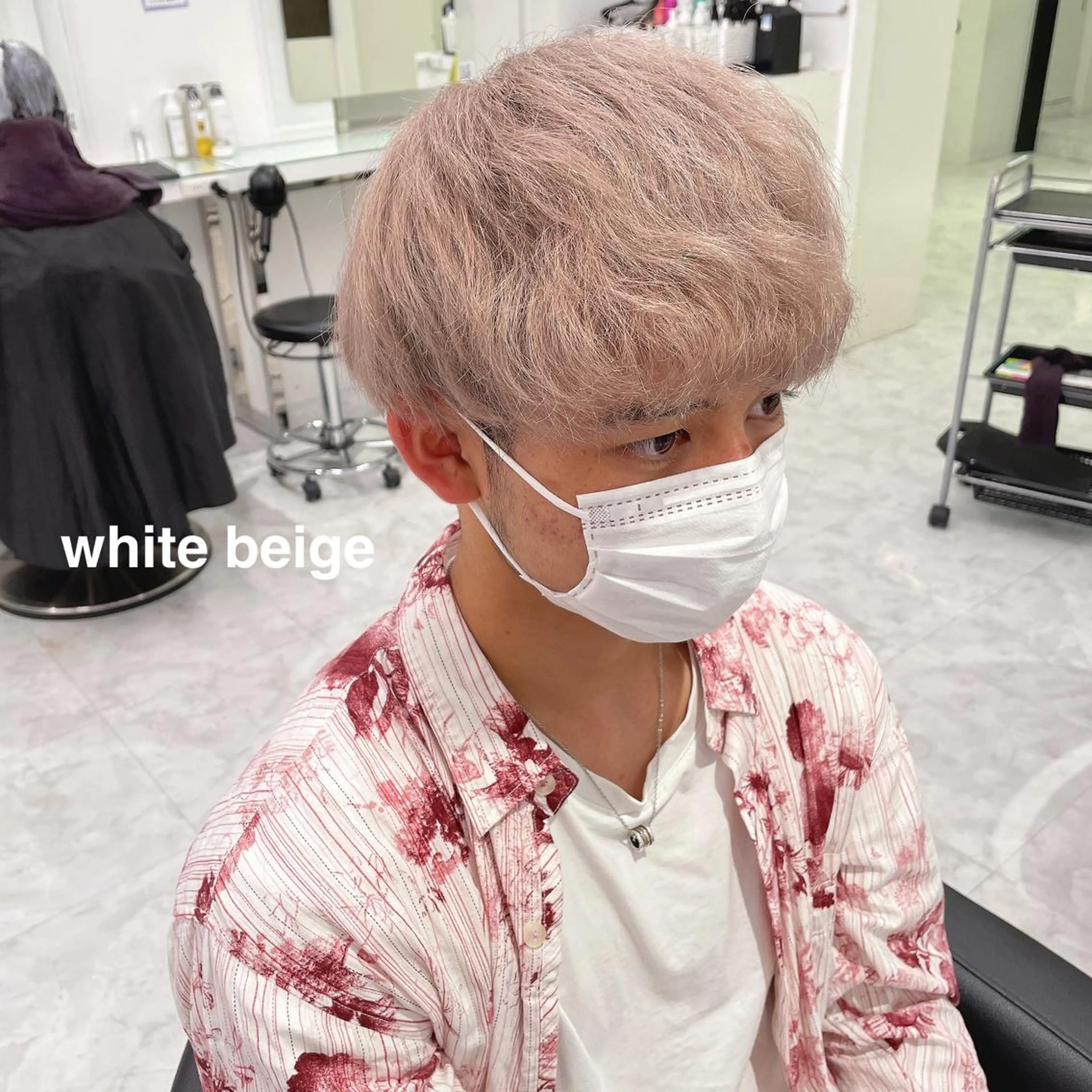 カラー メンズ ヘアカラー 💗🤍透明感カラー 🤍💗kanonのヘアスタイル