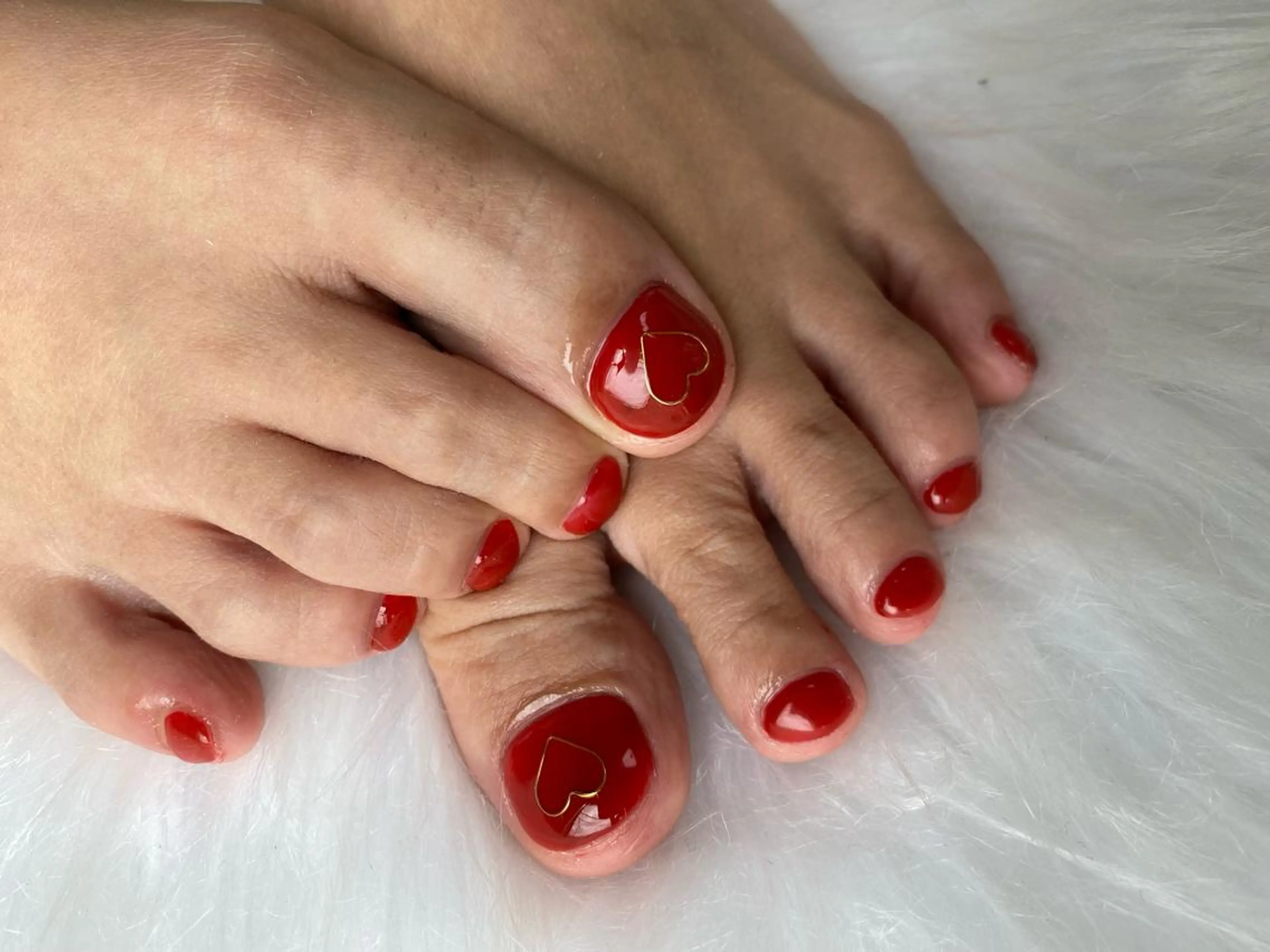 ネイル フットネイル Mana‪ ‪·͜· ❤︎‬のネイルデザイン