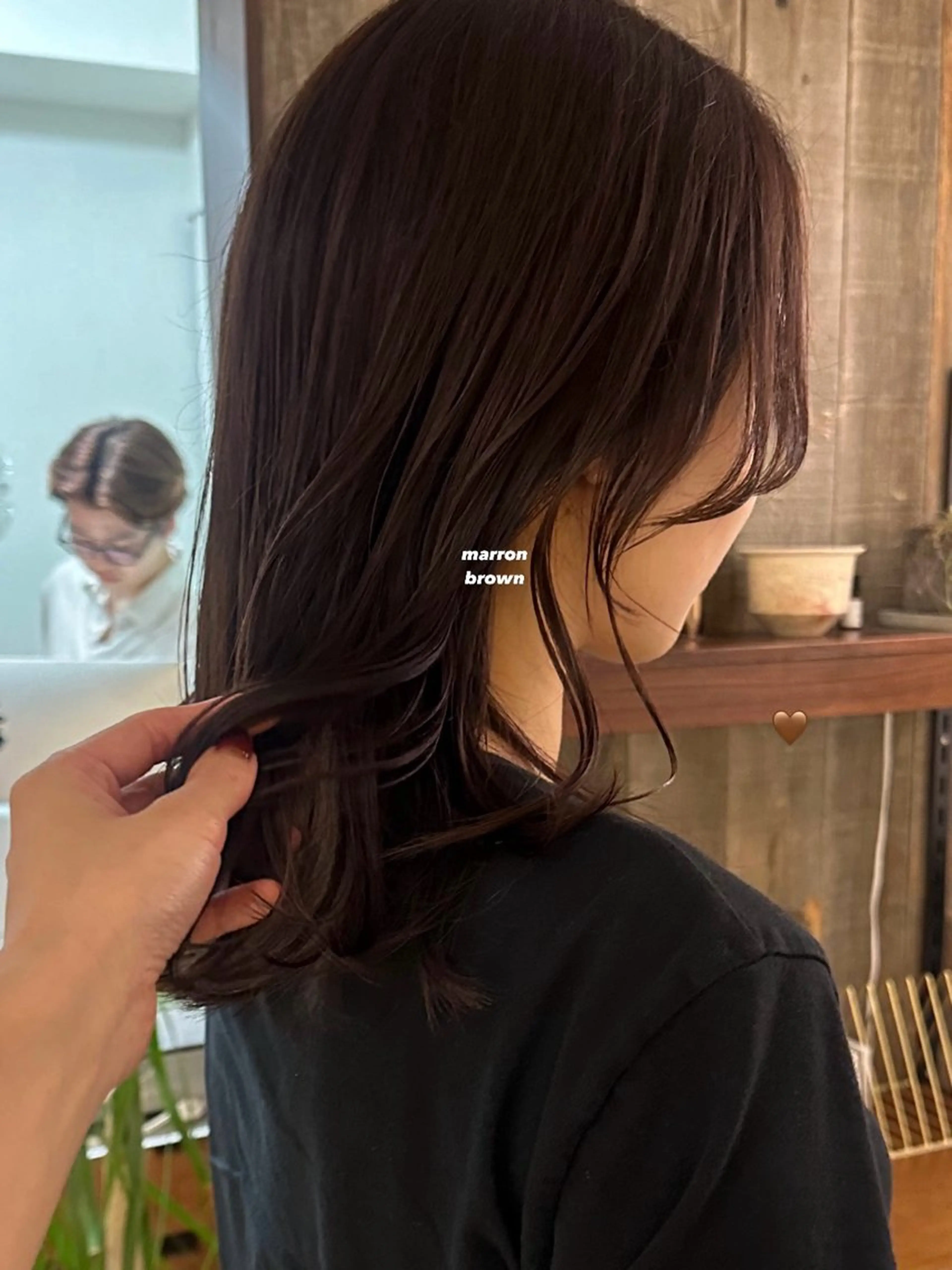 ミディアム カラー 暖色カラー/レイヤー 🌙 オノユリカのヘアスタイル