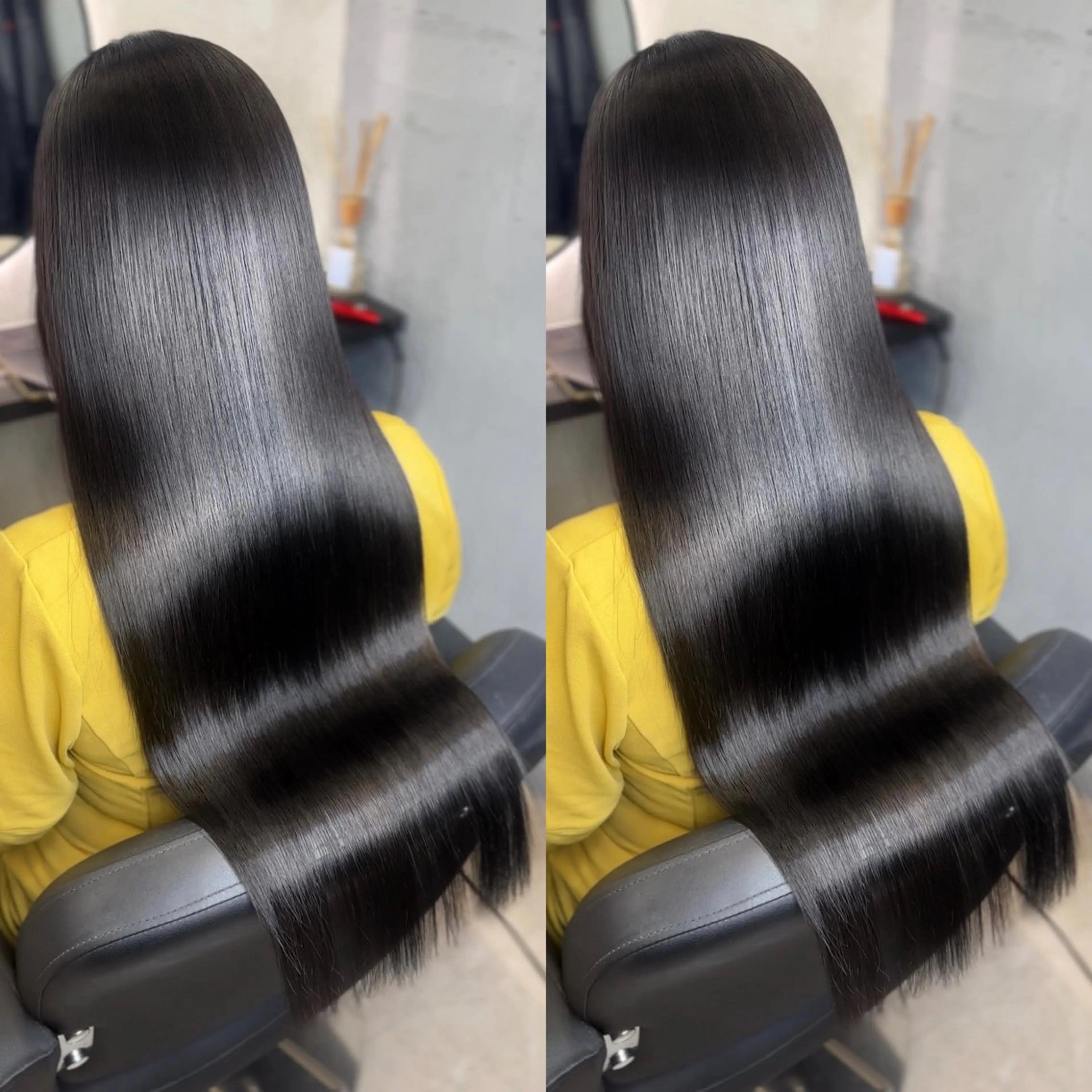 ロング 髪質改善 縮毛矯正 カット ヘアカラー 縮毛矯正 新宿/韓国風レイヤー 髪質改善/ジャッキーのヘアスタイル