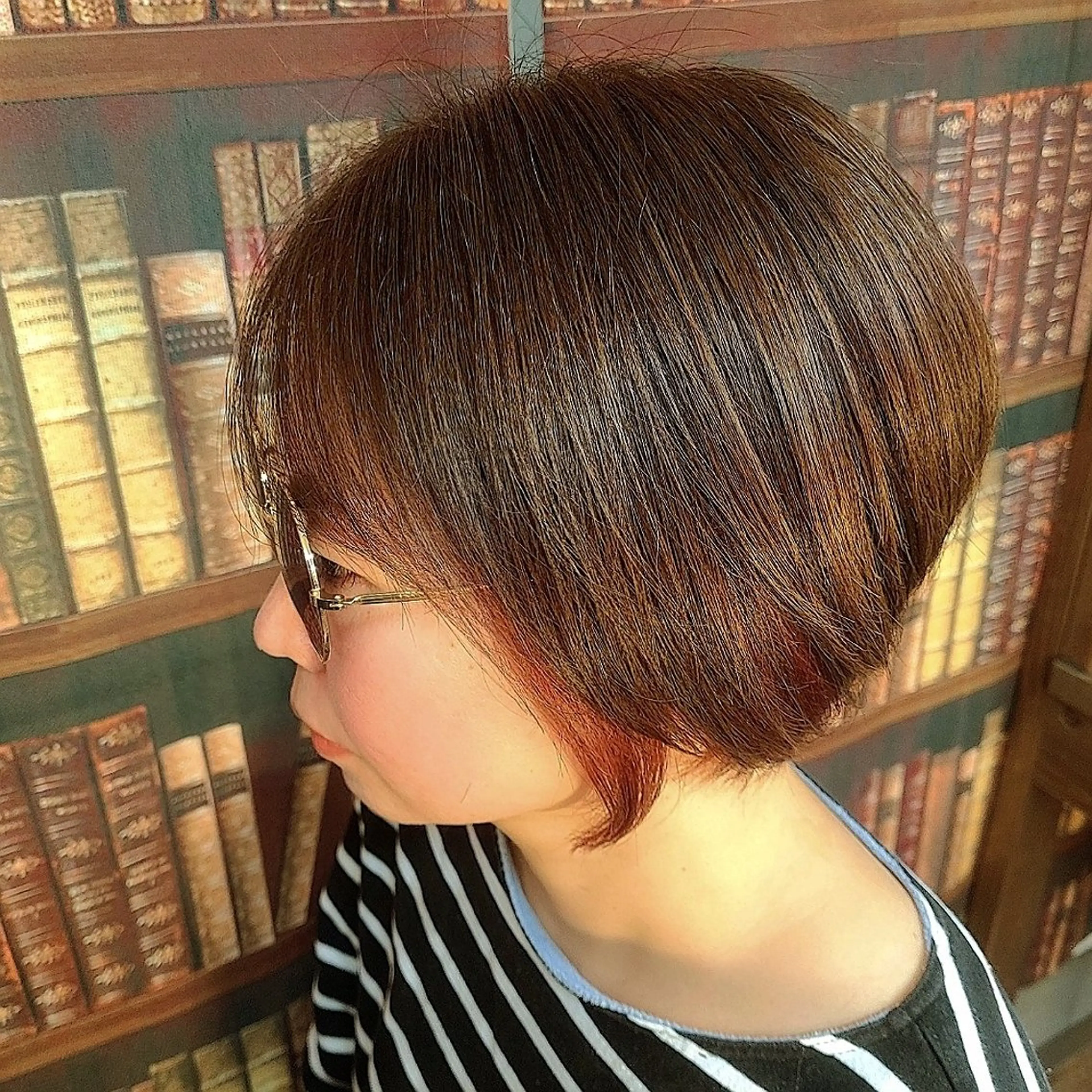 ショート カラー インナーカラー ピンクカラー ショートヘア カット ヘアカラー 【西八王子】Siq  ●FM●オーナーのヘアスタイル