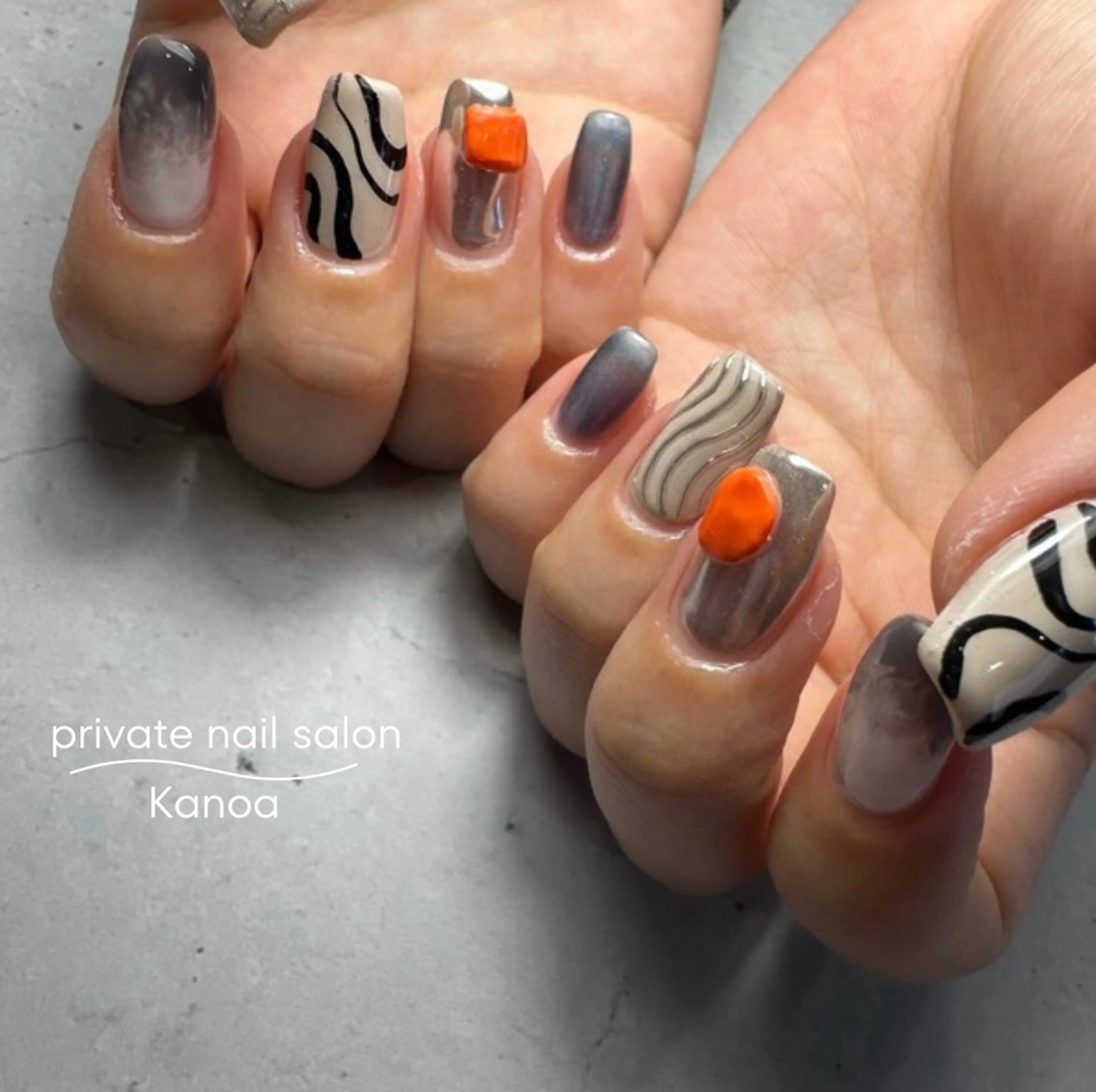 ネイル シンプルネイル ハンドネイル megu_ kanoanailのネイルデザイン