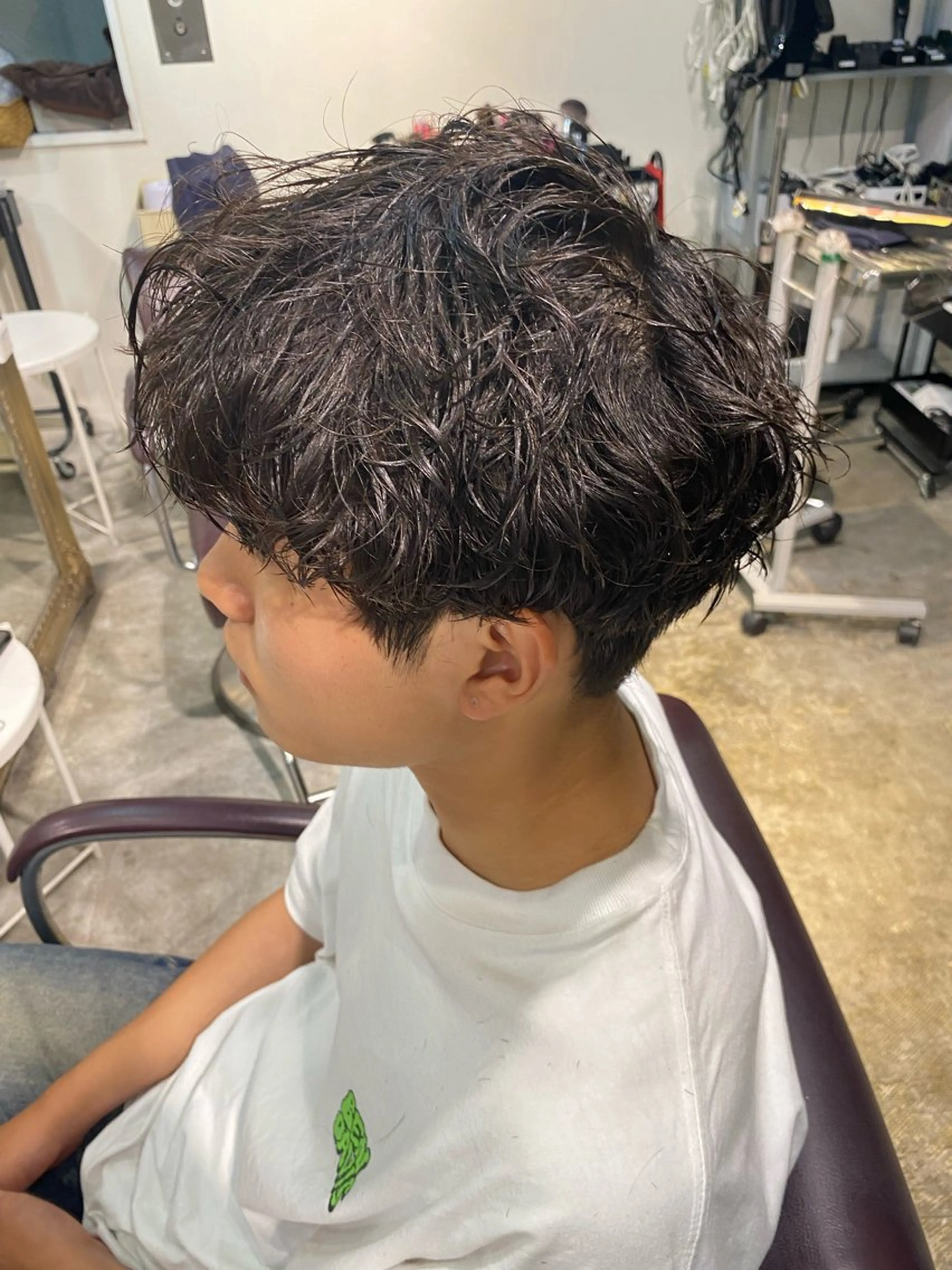 パーマ メンズ カット パーマ パーマ特化/フェザー パーマシャドウ/真生のヘアスタイル