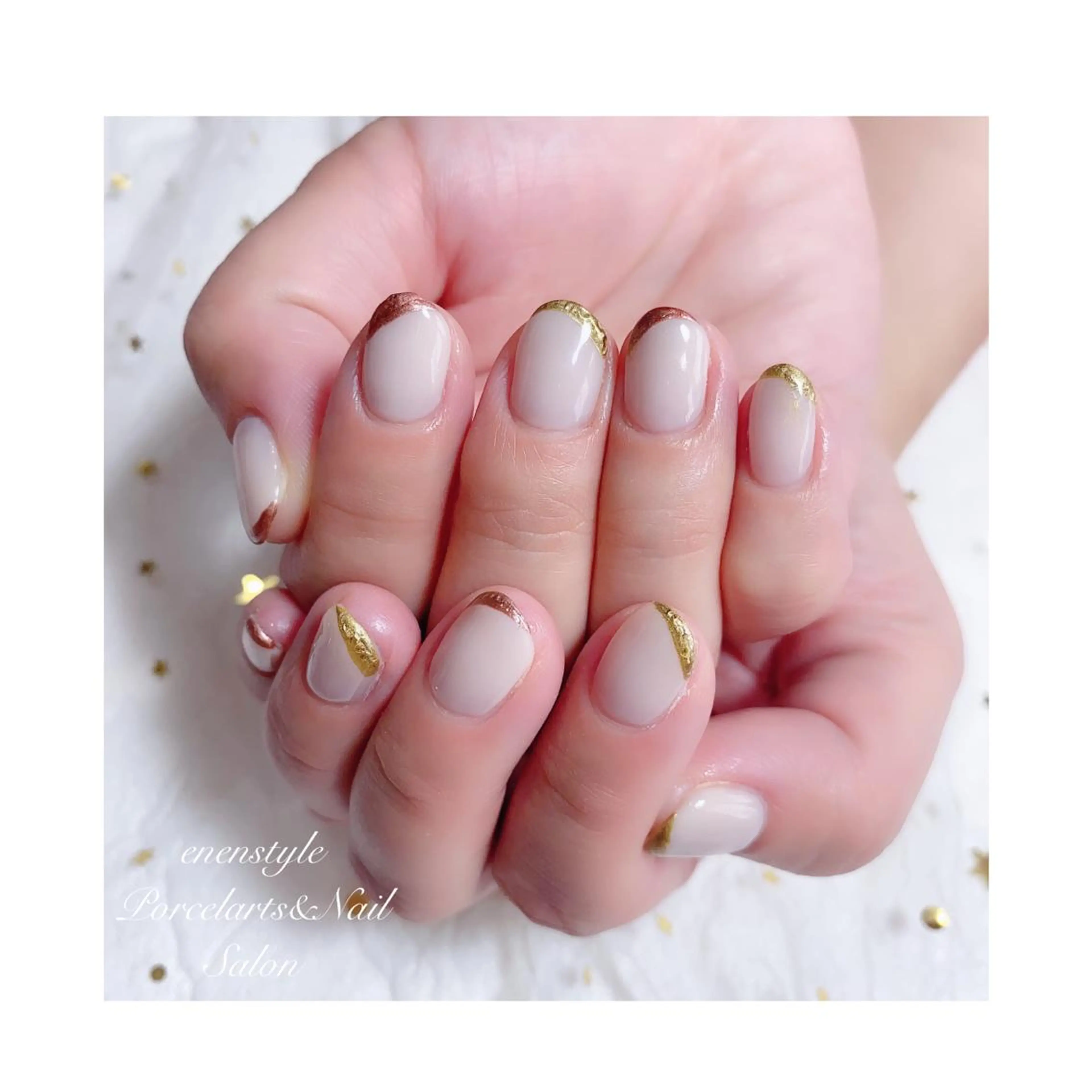 ショート ネイル ジェルネイル ニュアンスネイル オフィスネイル ワンカラーネイル パラジェル ハンドネイル 👑enen style👑のネイルデザイン