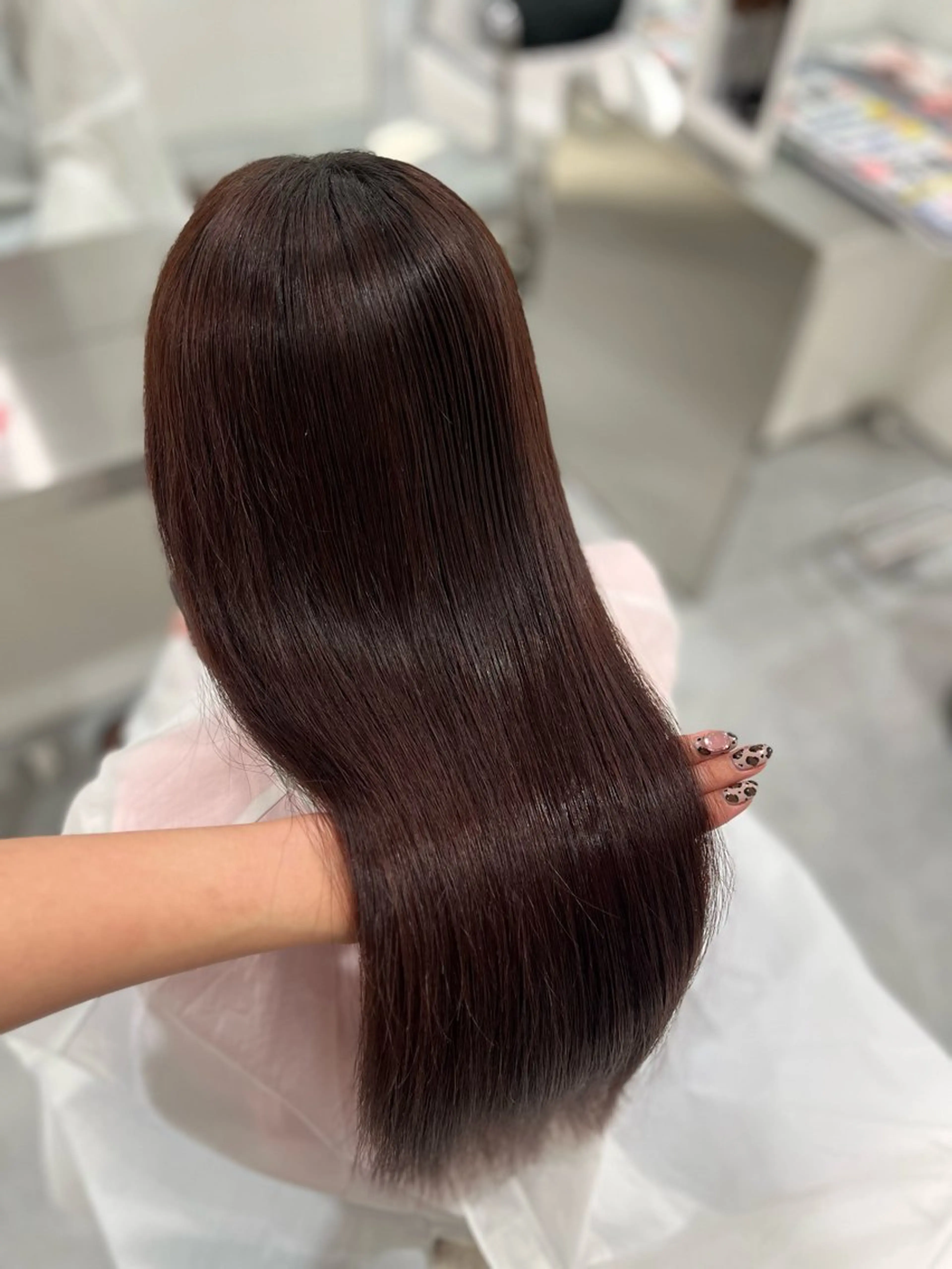 ロング カラー パーマ カット 縮毛矯正 TaNa. 笑南(えみな)のヘアスタイル