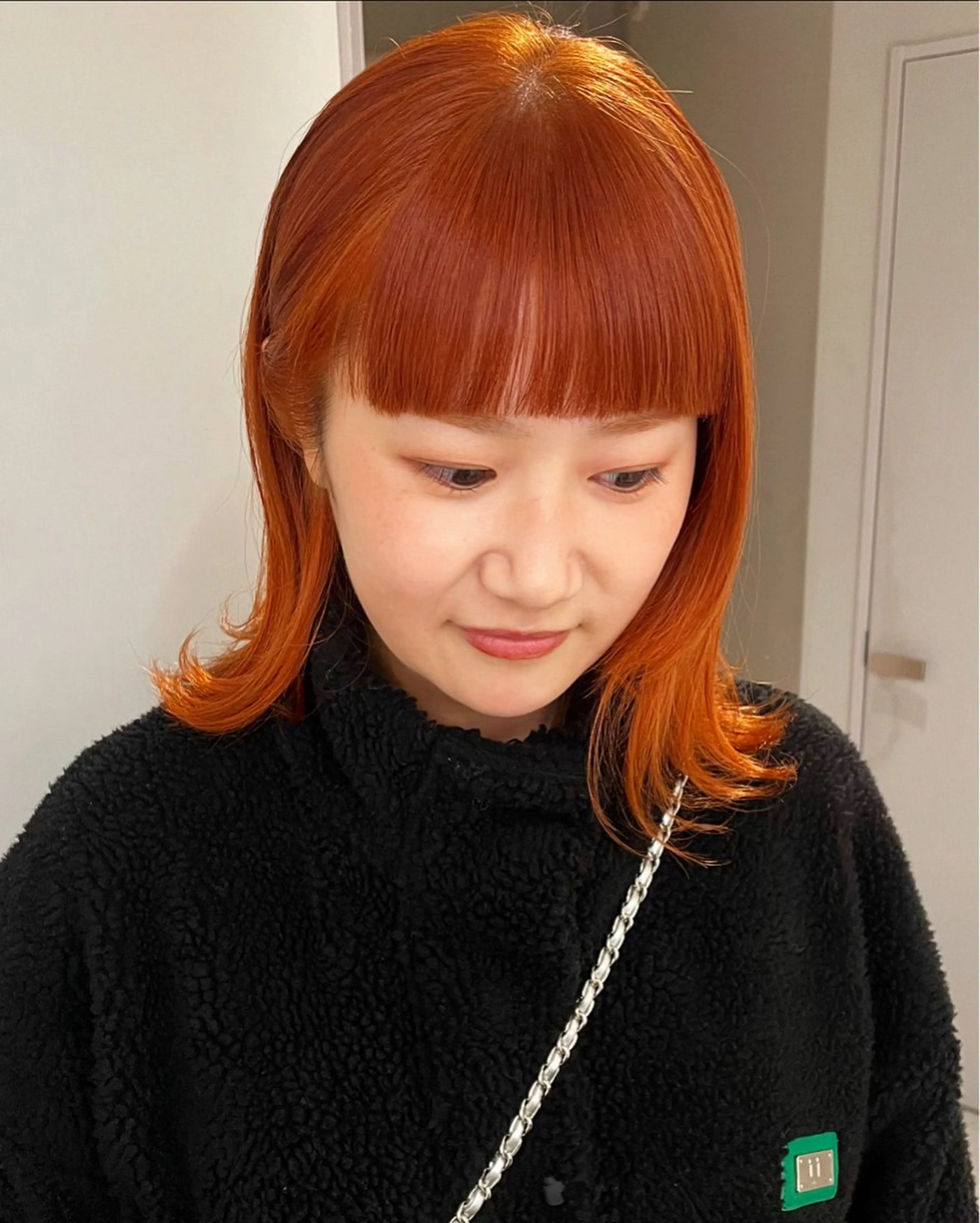 ミディアム カラー 髪質改善ストレート 🌈似合わせカットのヘアスタイル