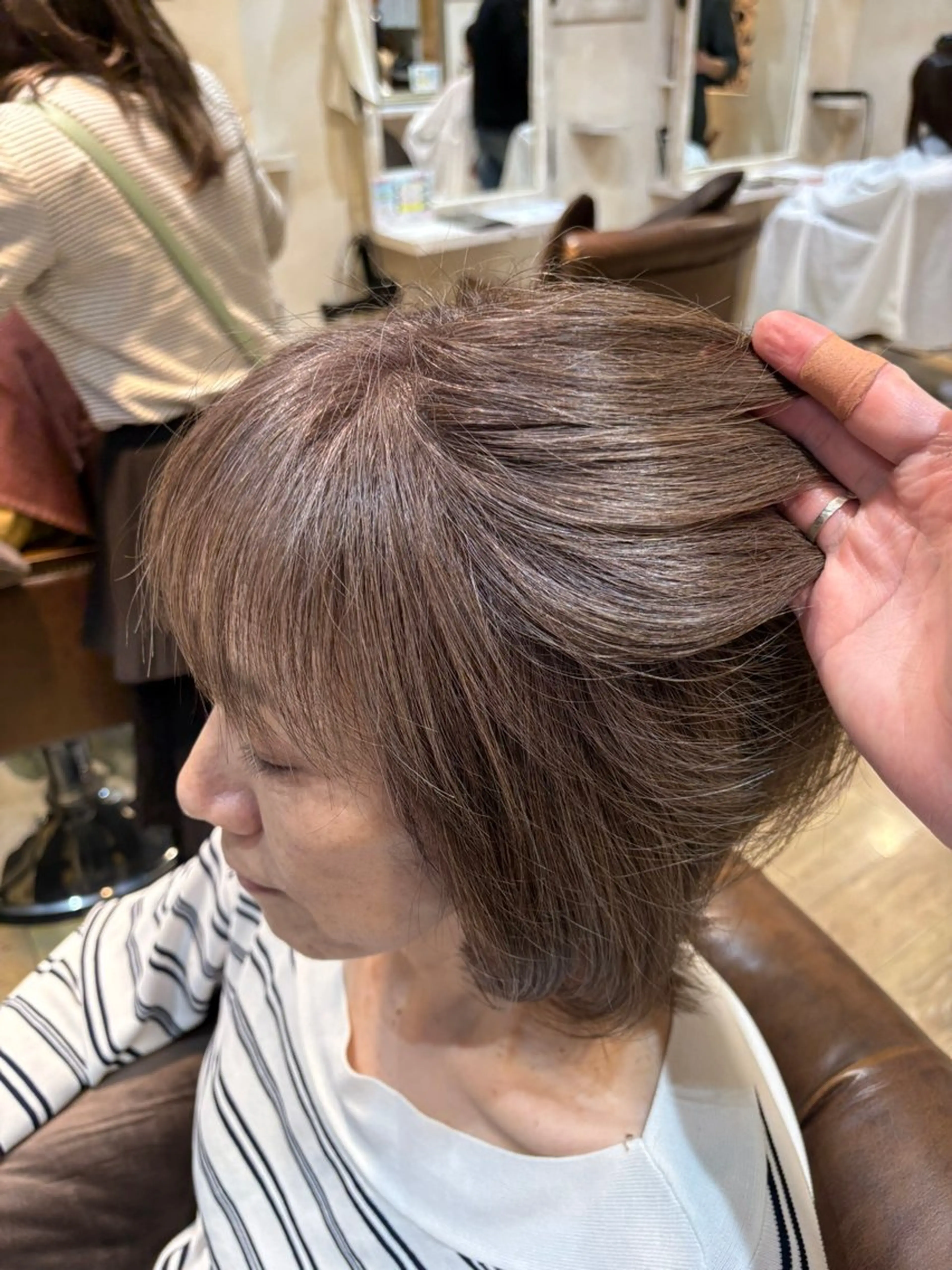 ショート カラー カット ヘアカラー Keita 白髪ぼかしのヘアスタイル