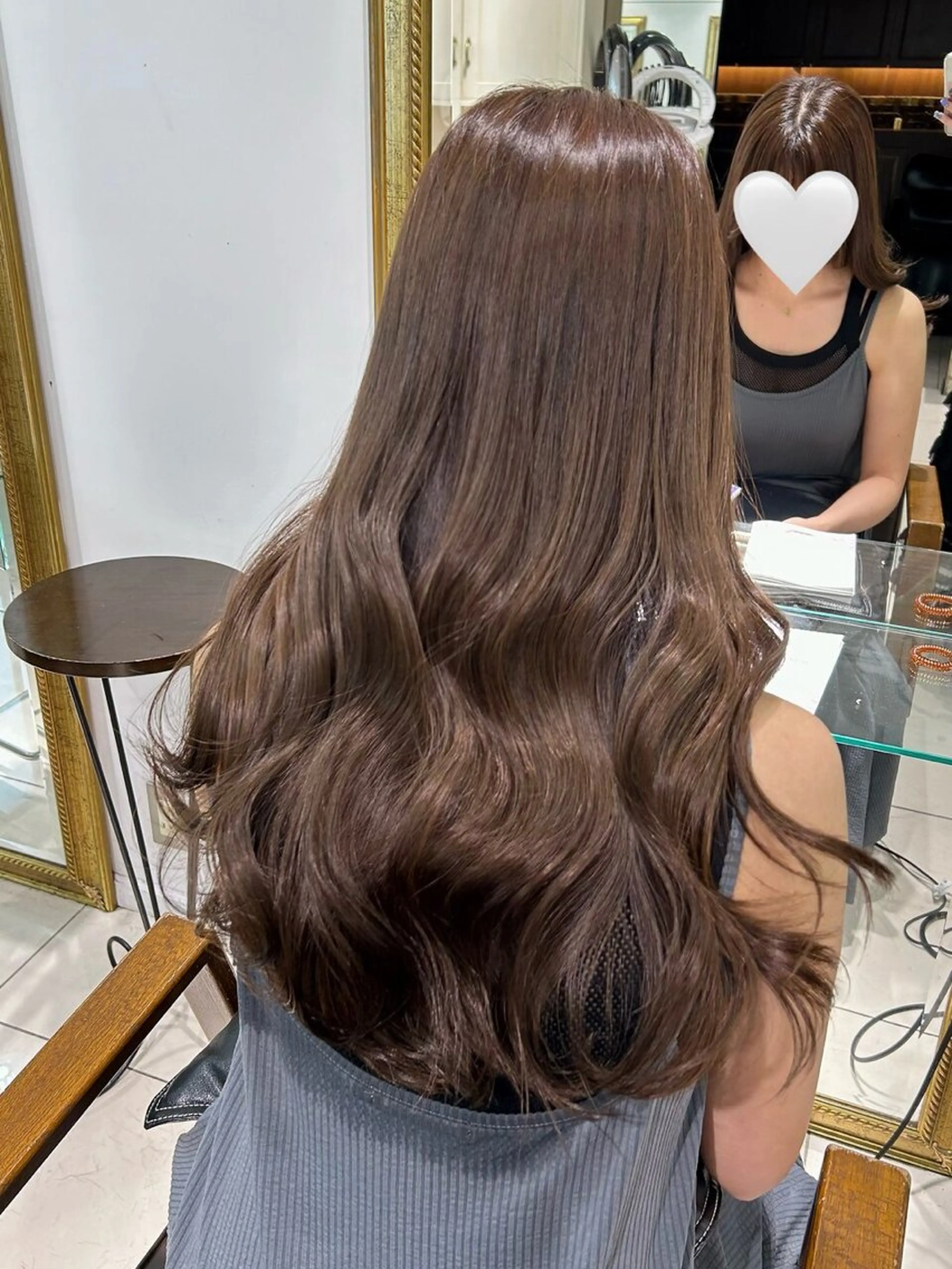 ロング ヘアカラー Rinka🌷🩶 グレージュカラー🫧のヘアスタイル