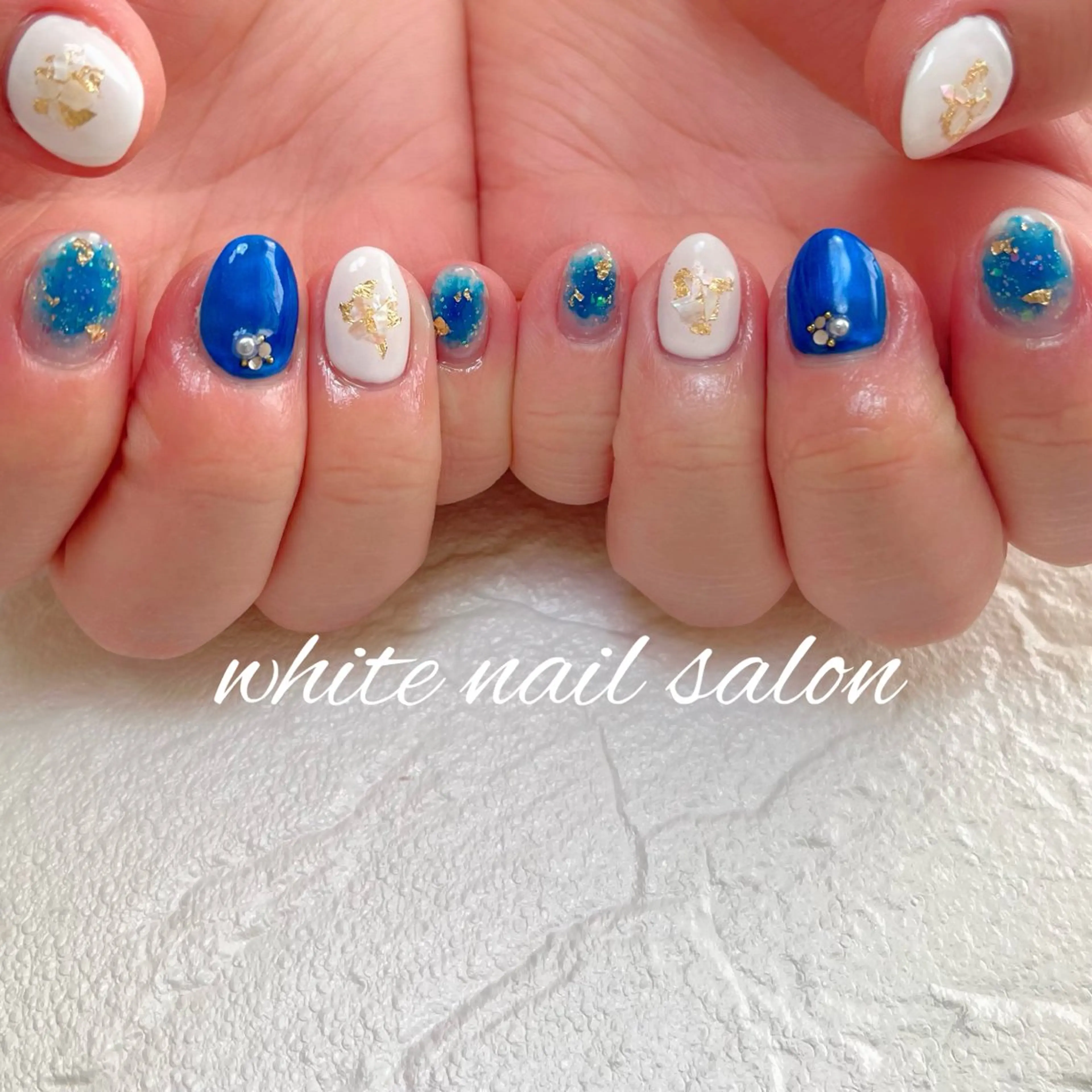 ネイル ラメ(グリッター) ハンドネイル white nail salonのネイルデザイン