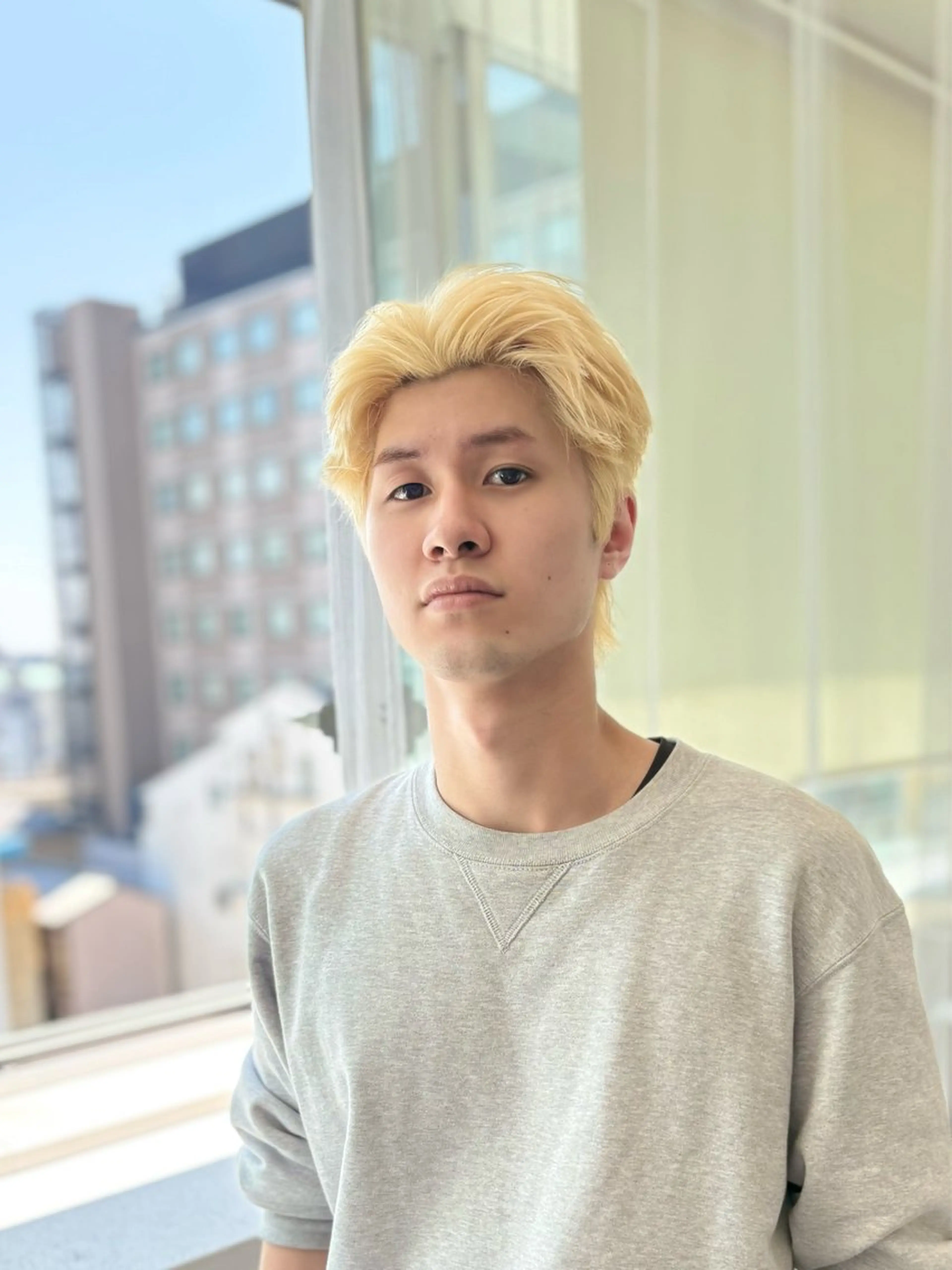 カラー メンズ ヘアカラー トリートメント GaKu/ハイトーン /ブリーチ/レイヤーのヘアスタイル