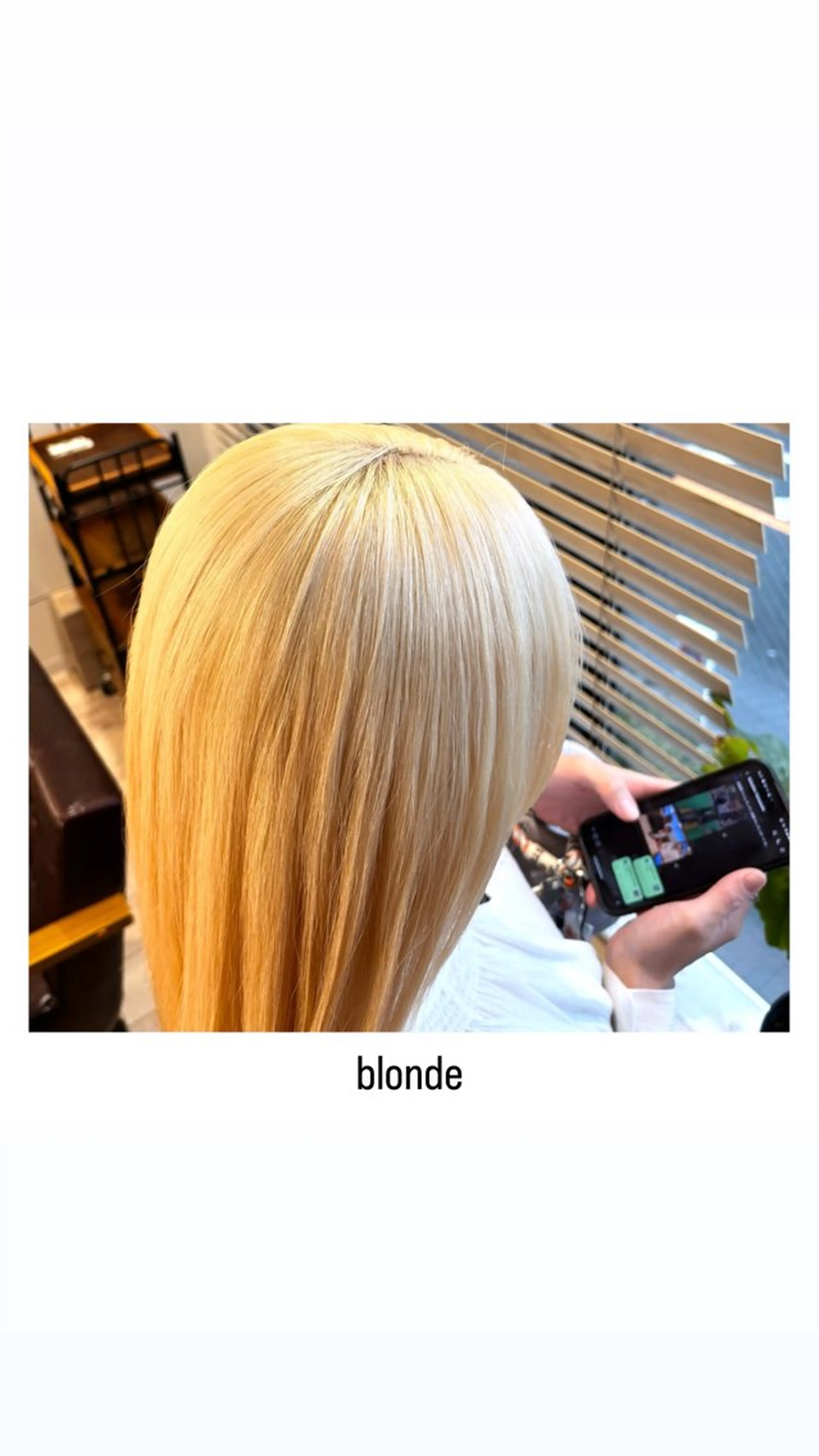ミディアム カラー 抜きっぱなしブロンド ヘアカラー トリートメント hiro【沿線で叶う 似合わせhair】のヘアスタイル