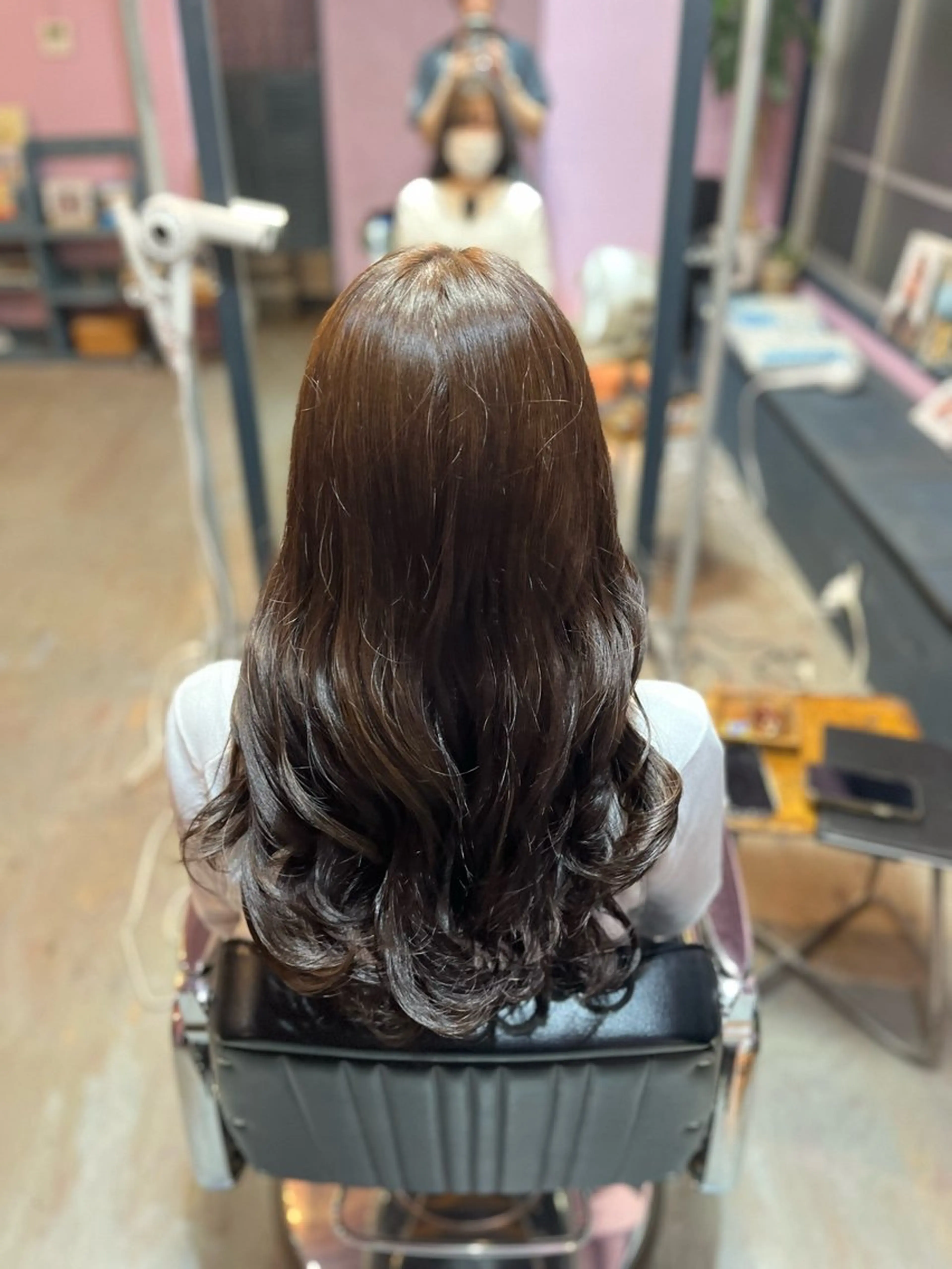 ロング カラー ベージュカラー ヘアカラー 藤野 海翔のヘアスタイル