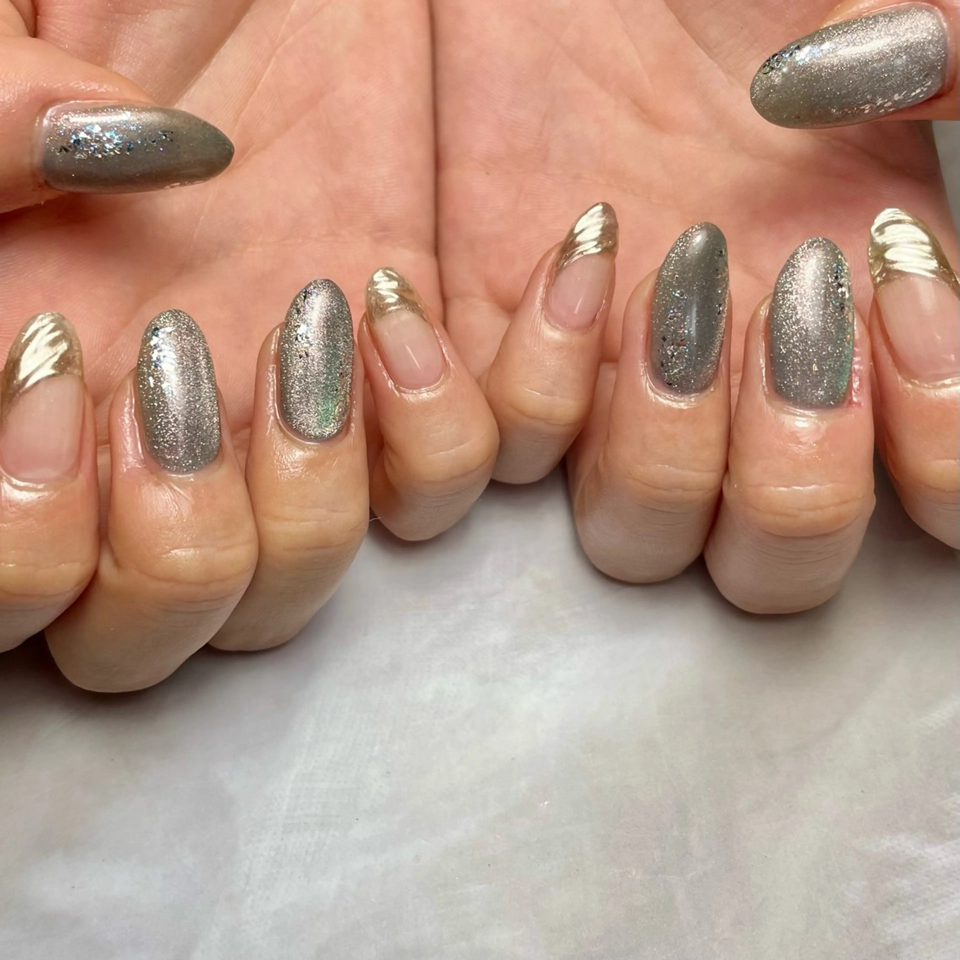 ネイル アートネイル マグネットネイル Reflection marikoのネイルデザイン