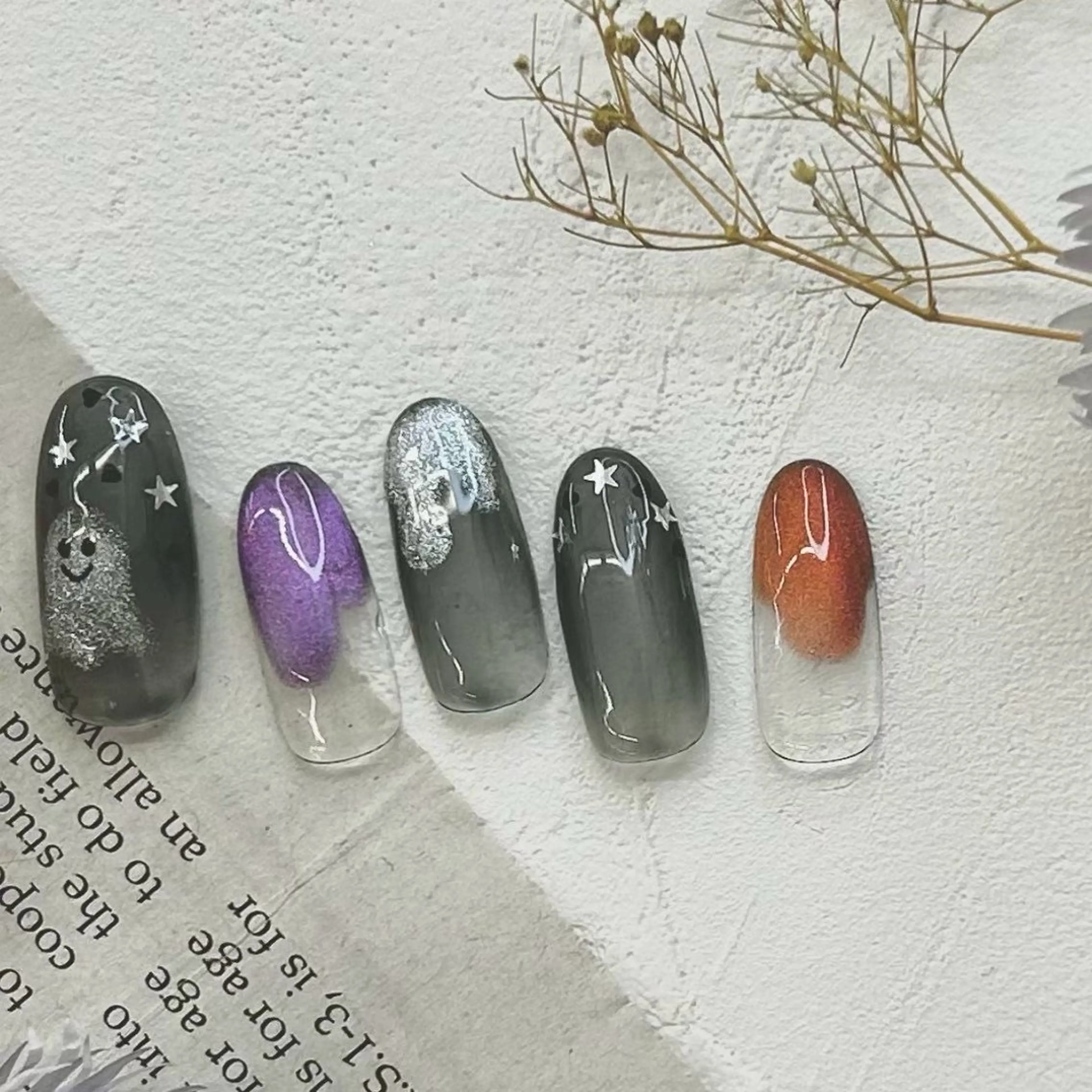 ネイル ハロウィン ⭐︎休業中の練習⭐︎ JNA認定講師髙橋のネイルデザイン