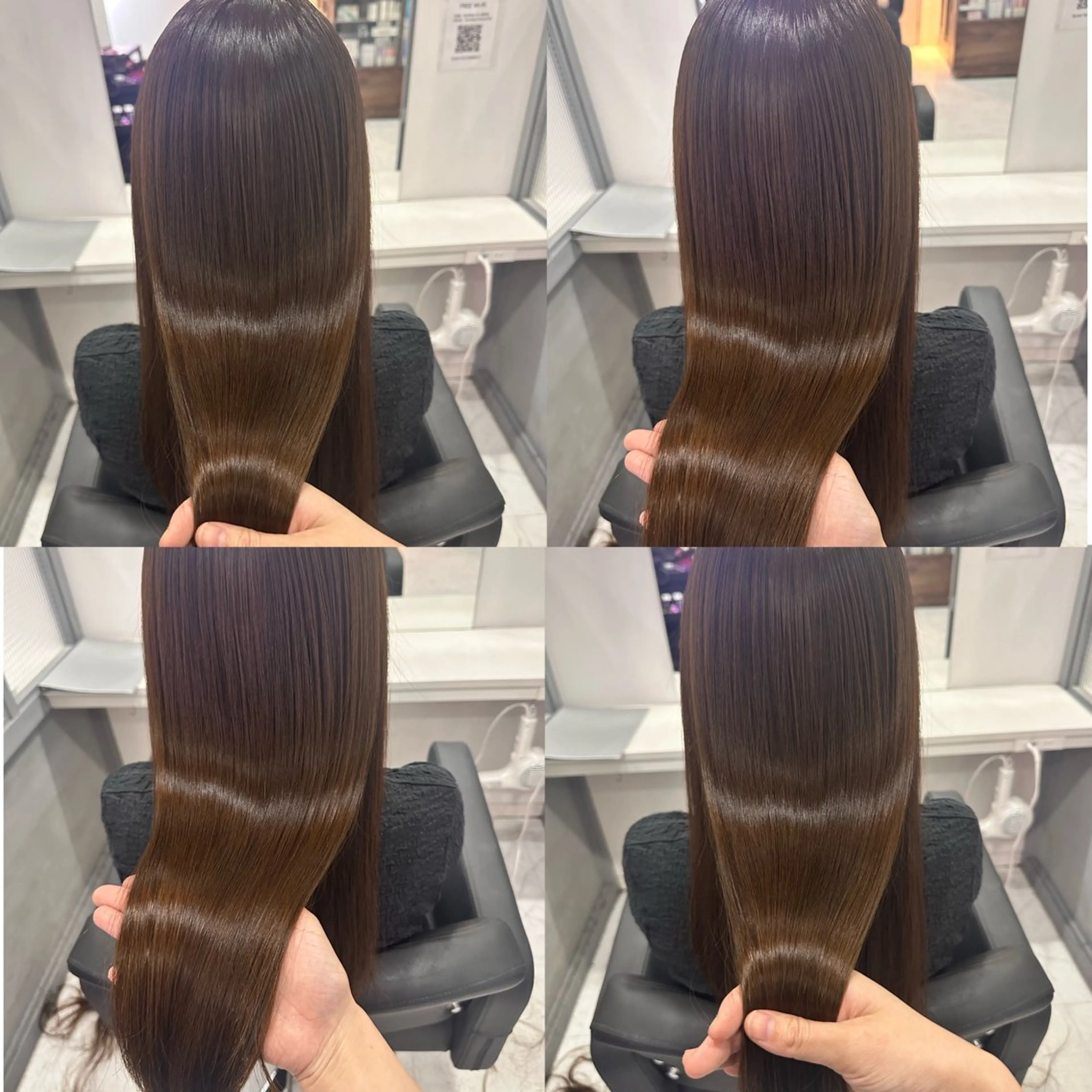 ロング カラー カット ヘアカラー トリートメント 髪質改善×矯正🫧 韓国ヘアasamiのヘアスタイル