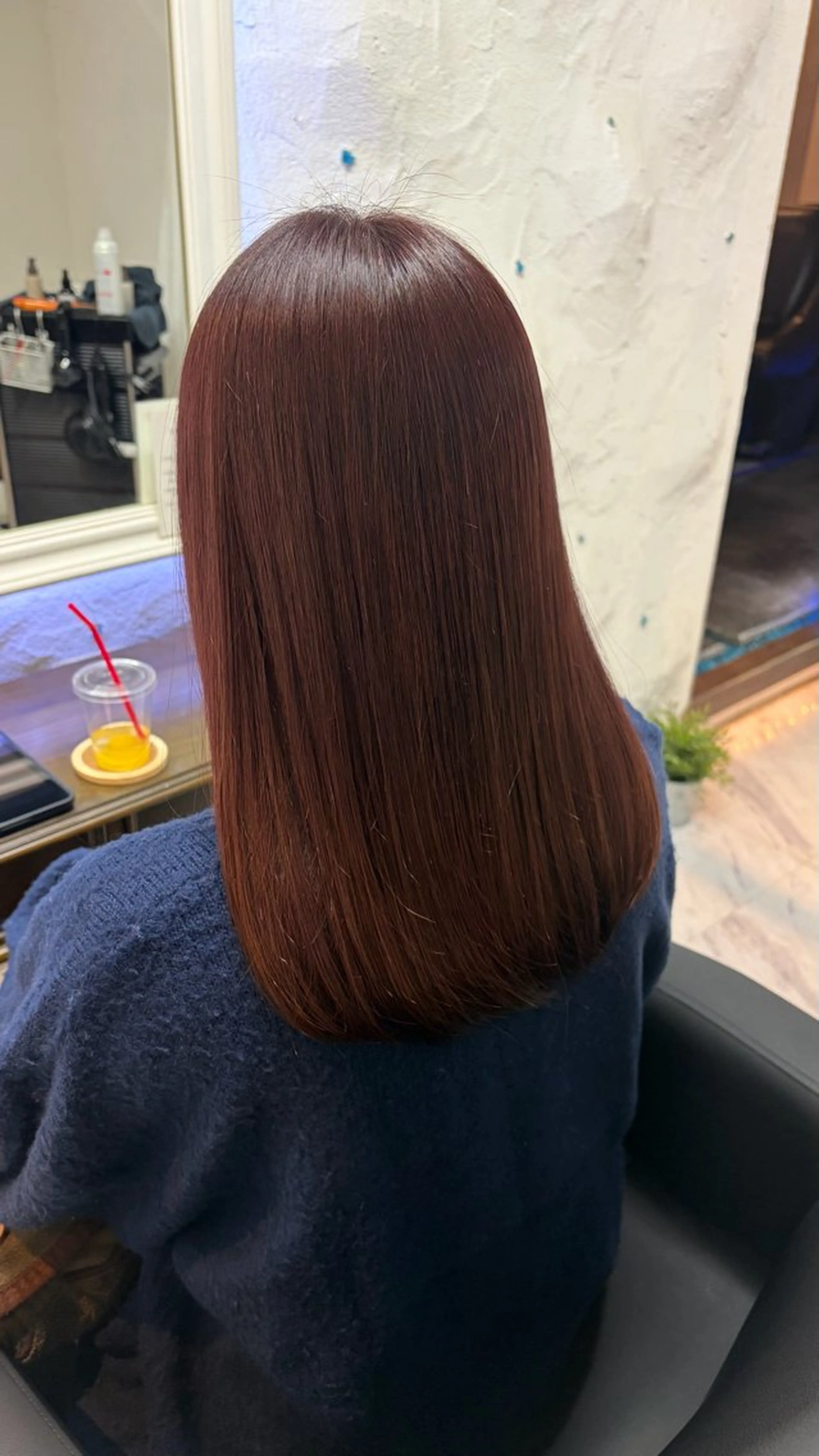 ミディアム 阿部 早也伽のヘアスタイル