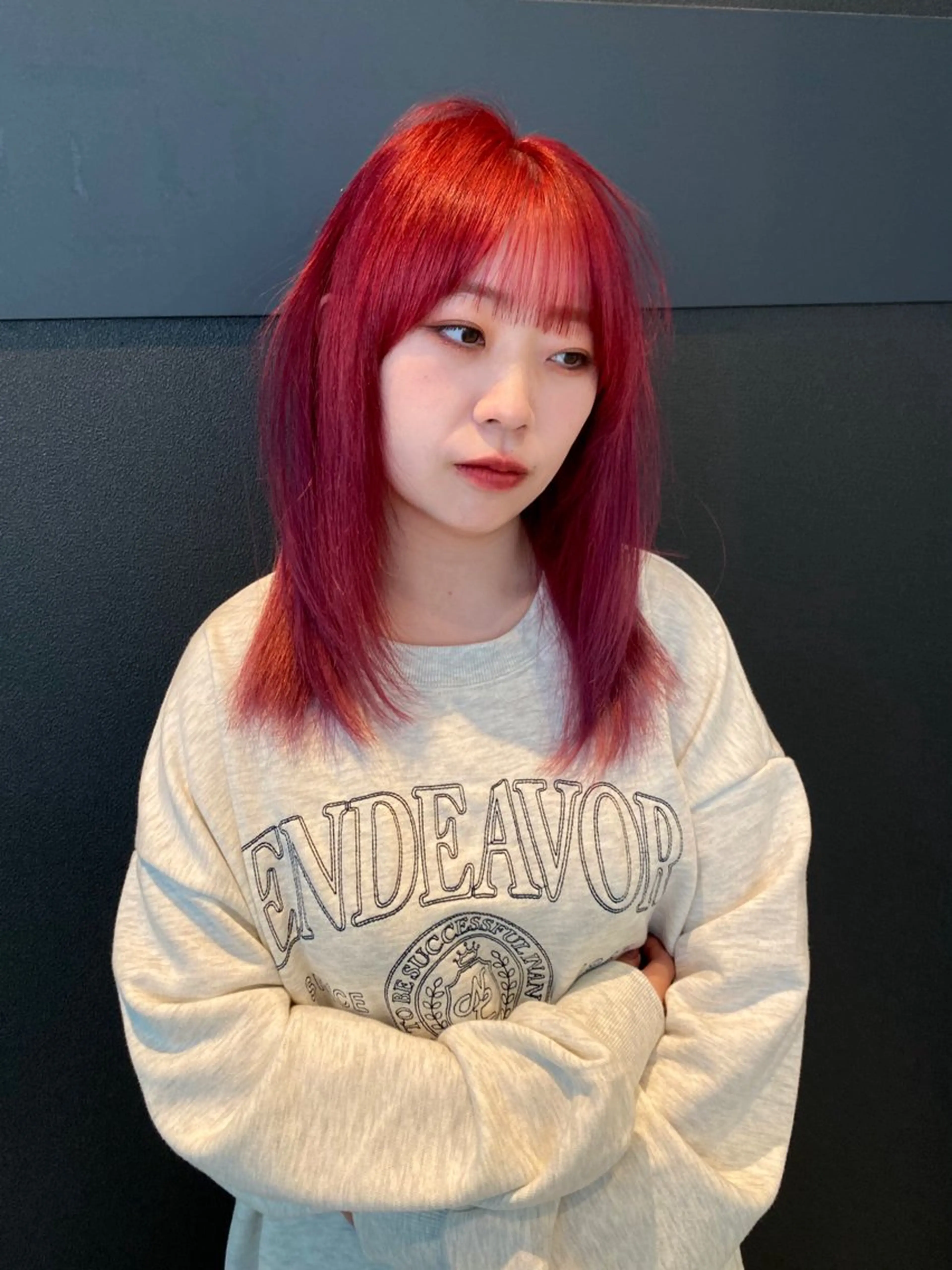 セミロング カラー カット ヘアカラー トリートメント mai / linoah˚✧のヘアスタイル