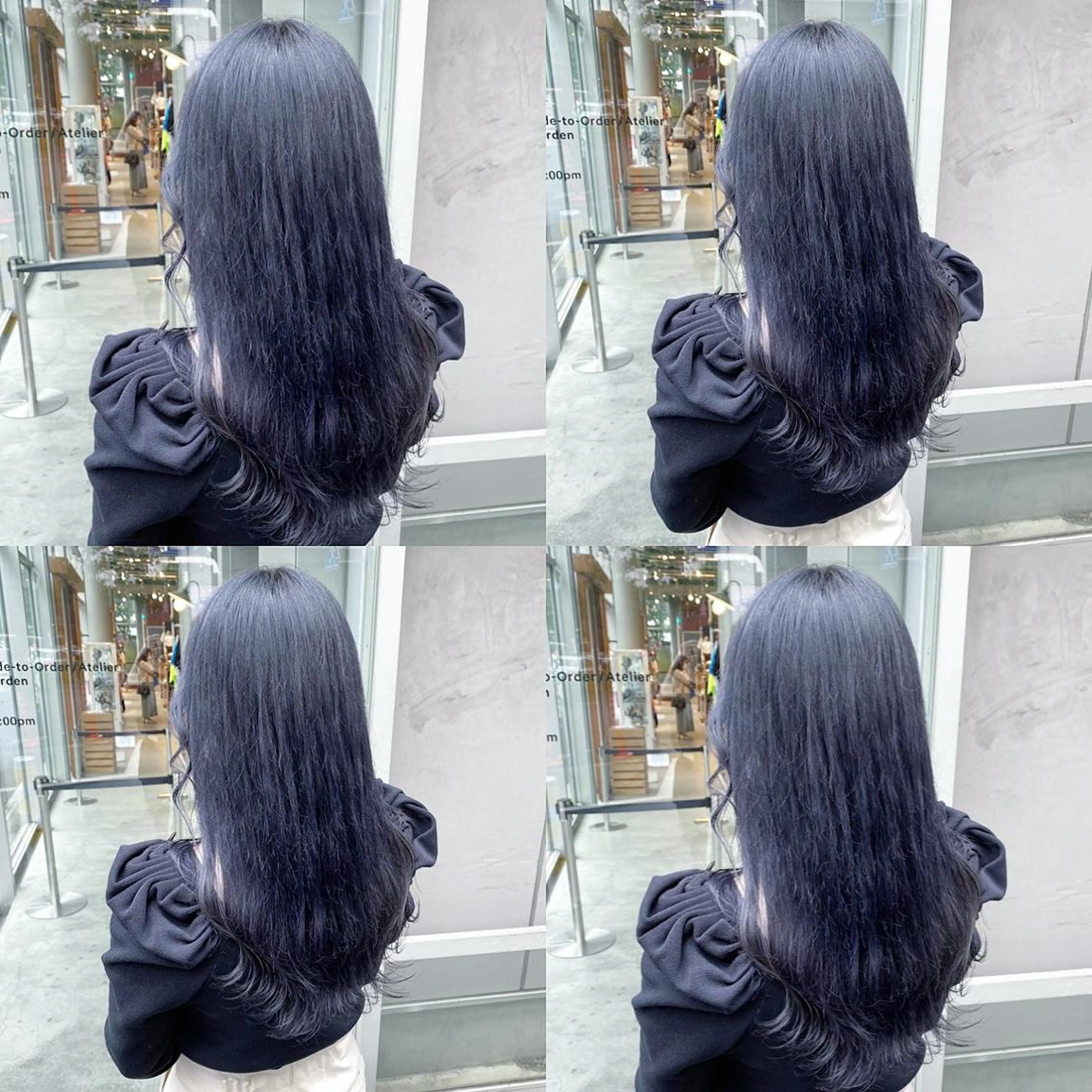 ロング カラー ヘアアレンジ メンズ トリートメント ヘッドスパ 🦋重くない暗髪🦋 Hana🦋のヘアスタイル