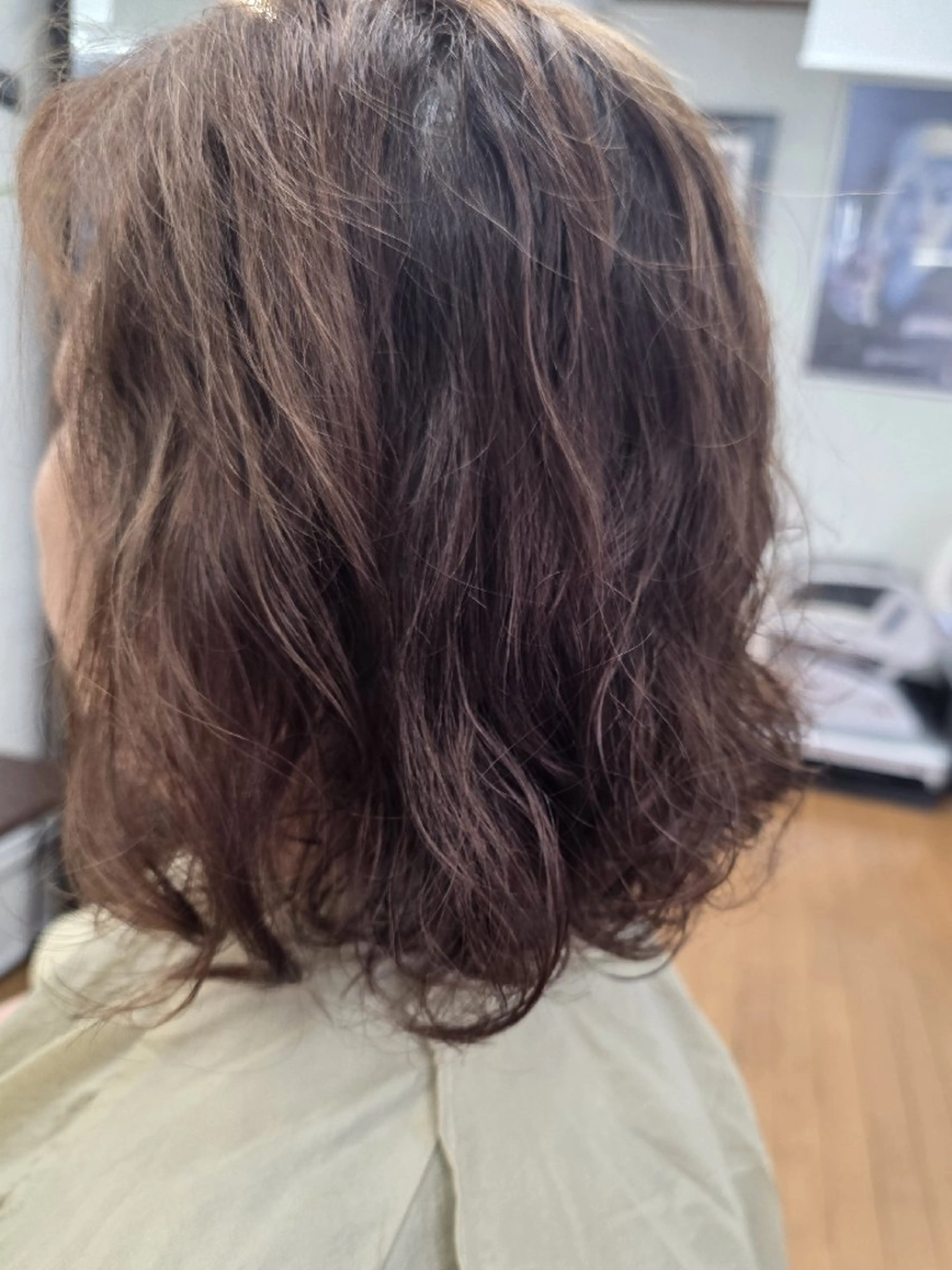 ミディアム パーマ 韓国風ヘア 三河島駅 韓国美容室のヘアスタイル