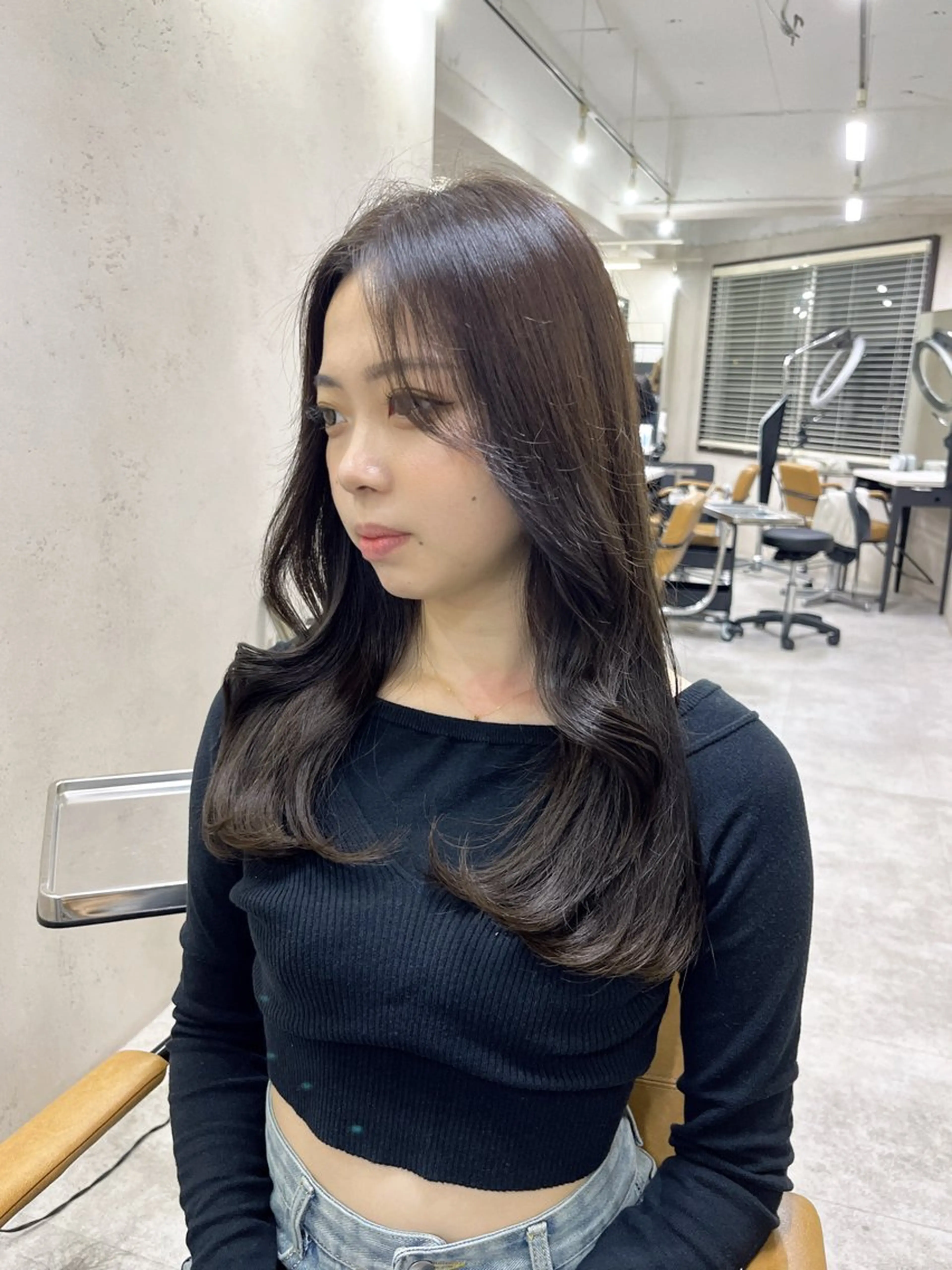 セミロング カラー 【髪質改善　韓国 風】maya🐰♡のヘアスタイル