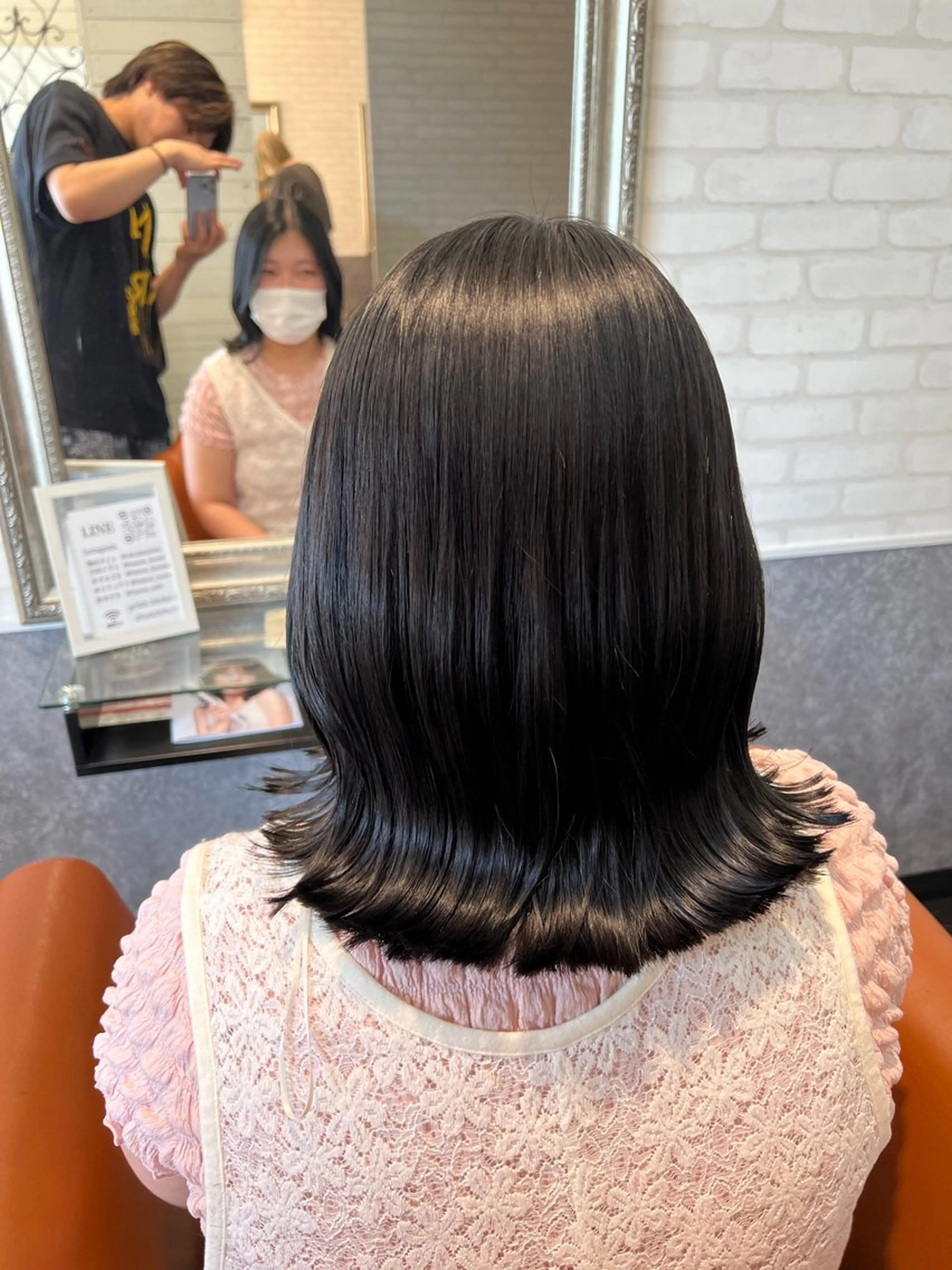 ミディアム ヘアカラー 🇰🇷韓国風レイヤ ー🇰🇷の達人🔥のヘアスタイル