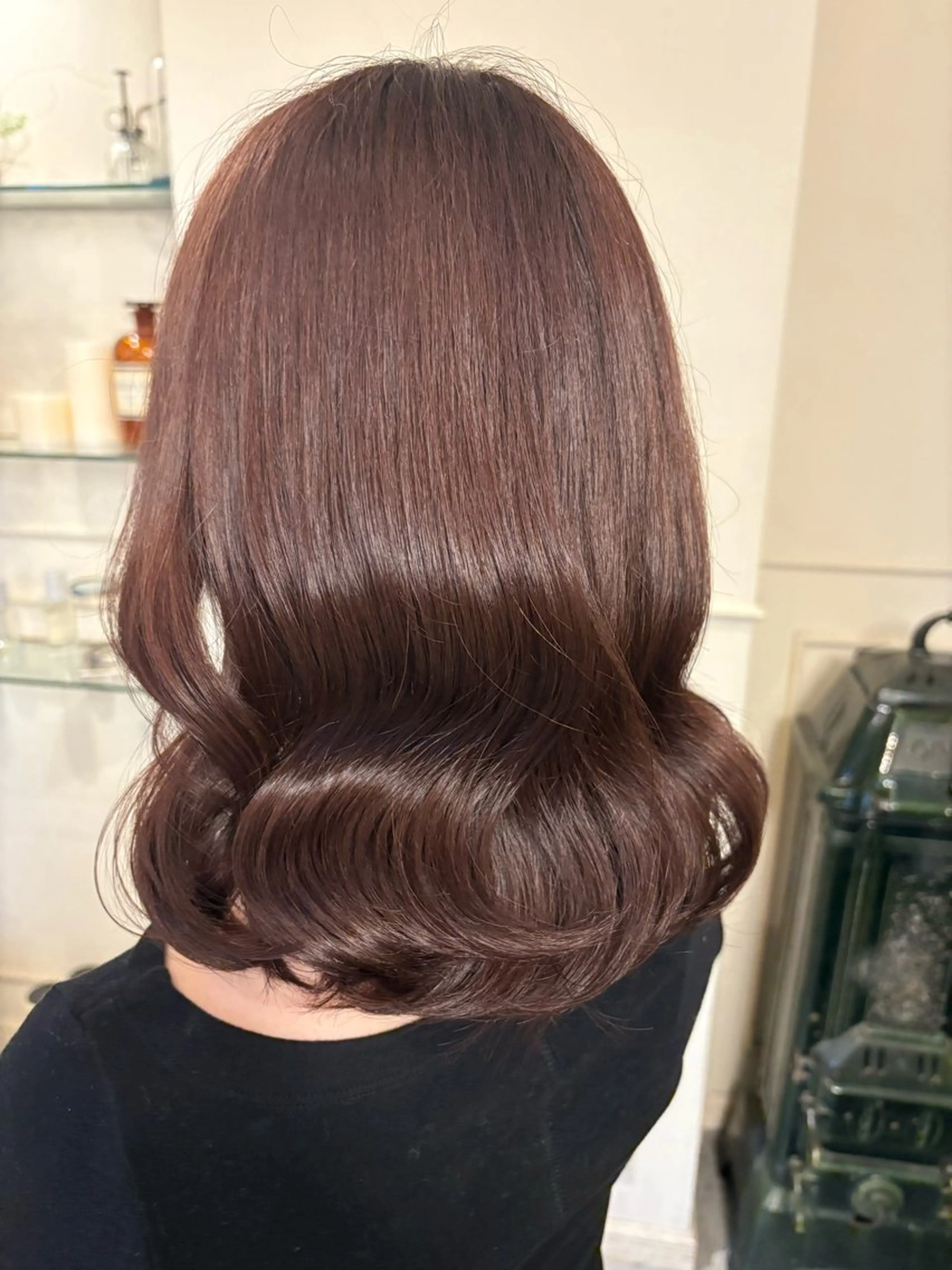 セミロング カラー ヘアカラー トリートメント Konomura Neneのヘアスタイル