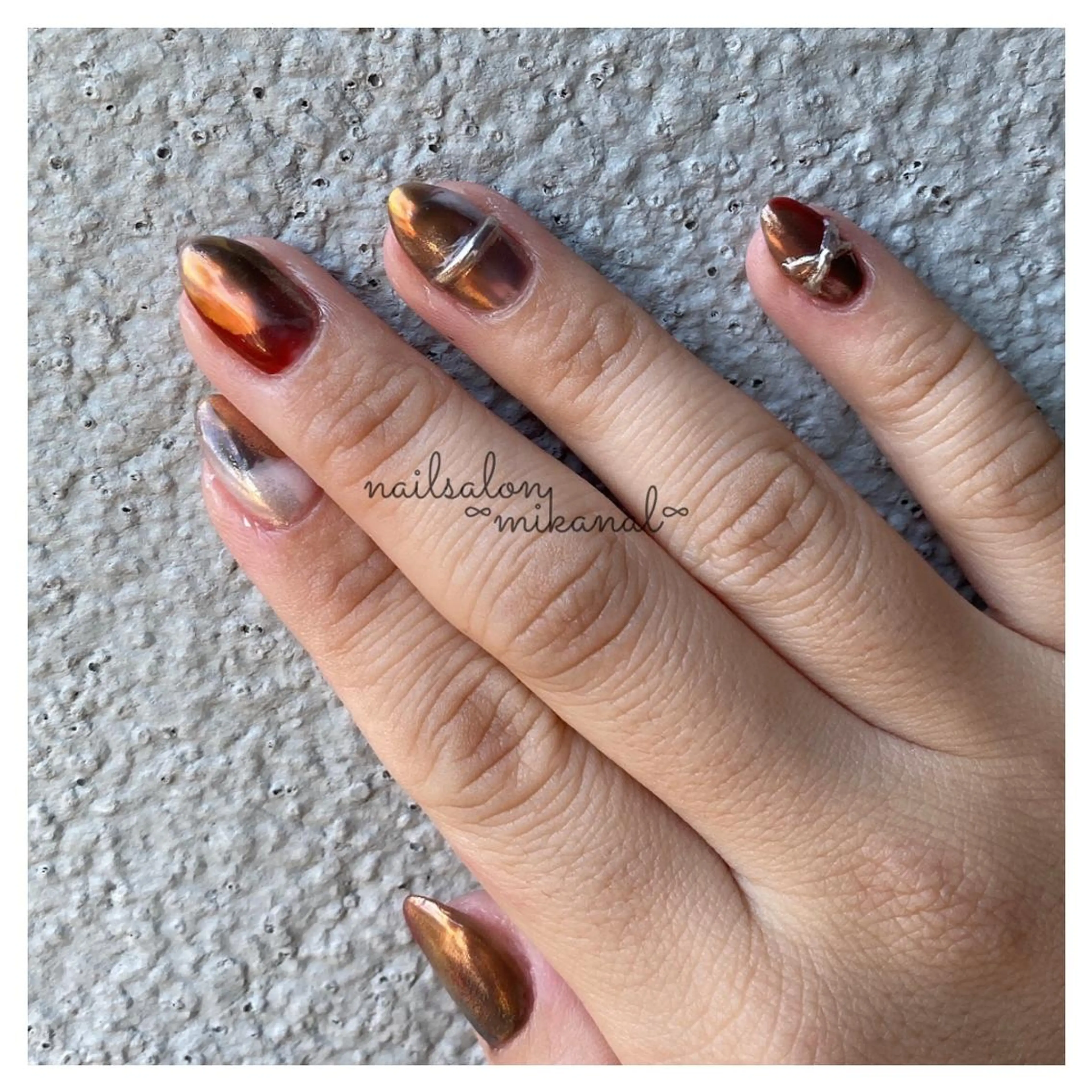 ネイル ハンドネイル nailsalon ∞ ﾐｶﾅﾙ ∞のネイルデザイン