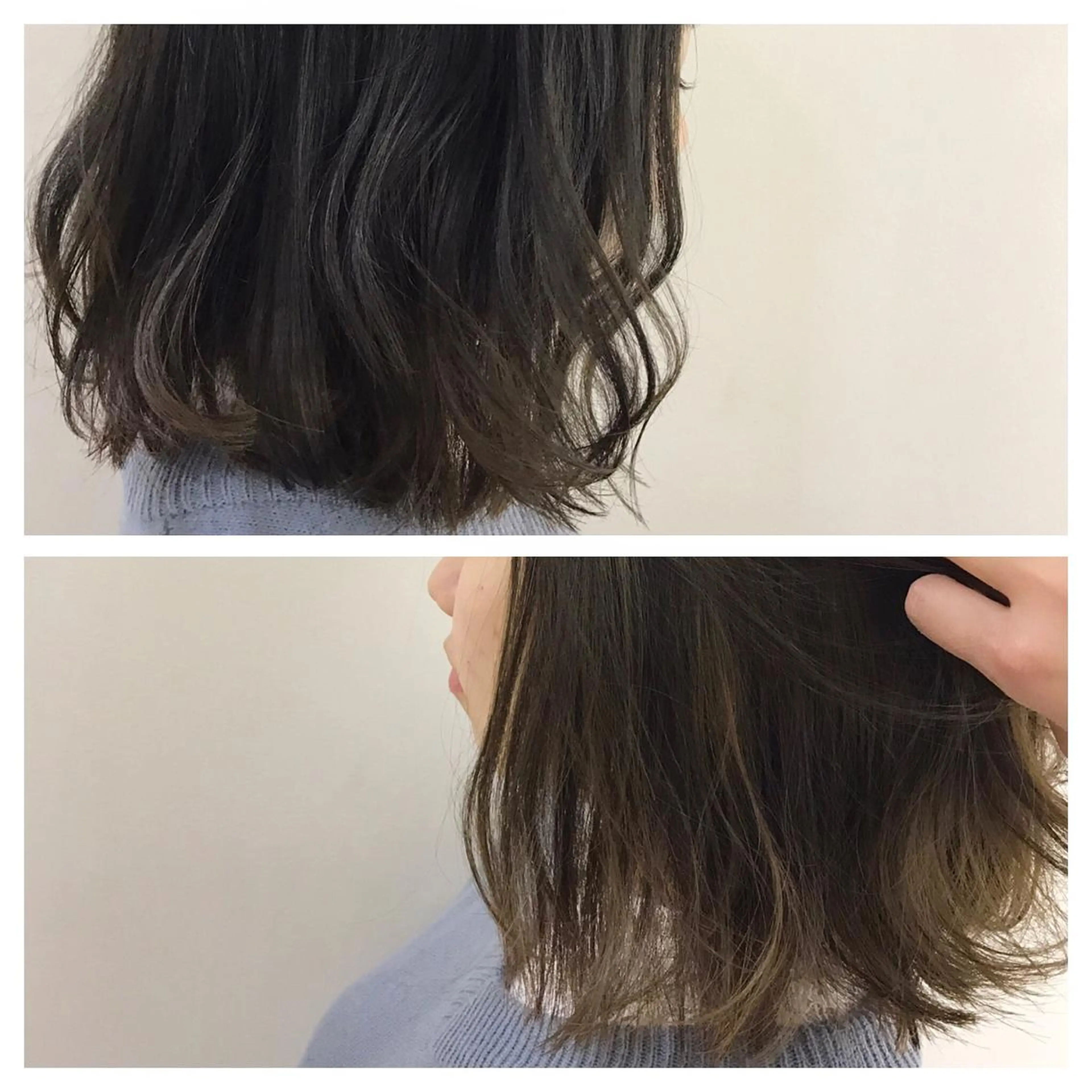 ミディアム カラー アッシュ アッシュブラウン ブラウンカラー ハイライトカラー ハイライト ﾊｲﾄｰﾝ/ｼｮｰﾄ 村上淳乃🐥のヘアスタイル