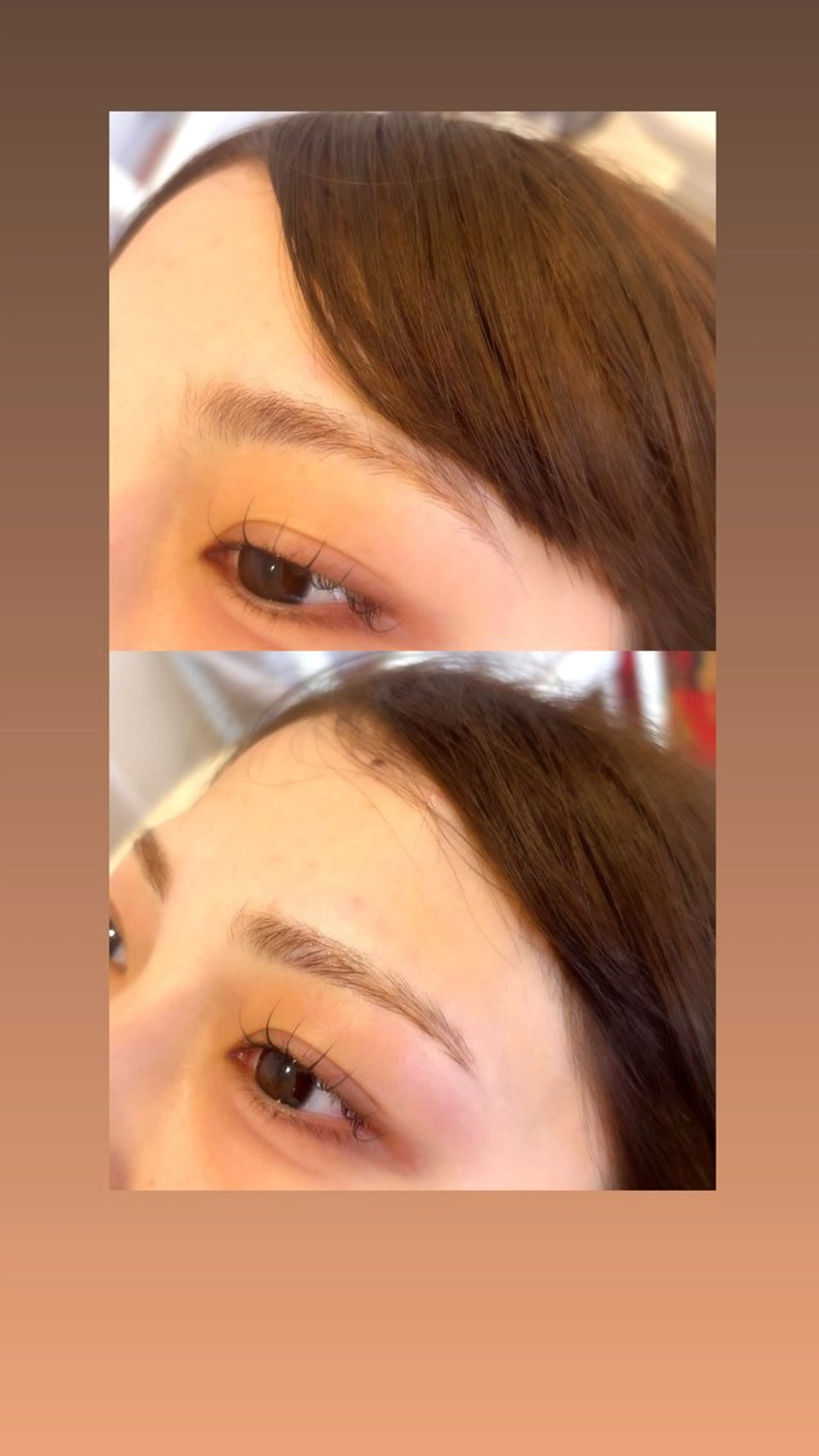 アイブロウ ワックス脱毛 眉カット 半谷 美結の眉毛・アイブロウイメージ