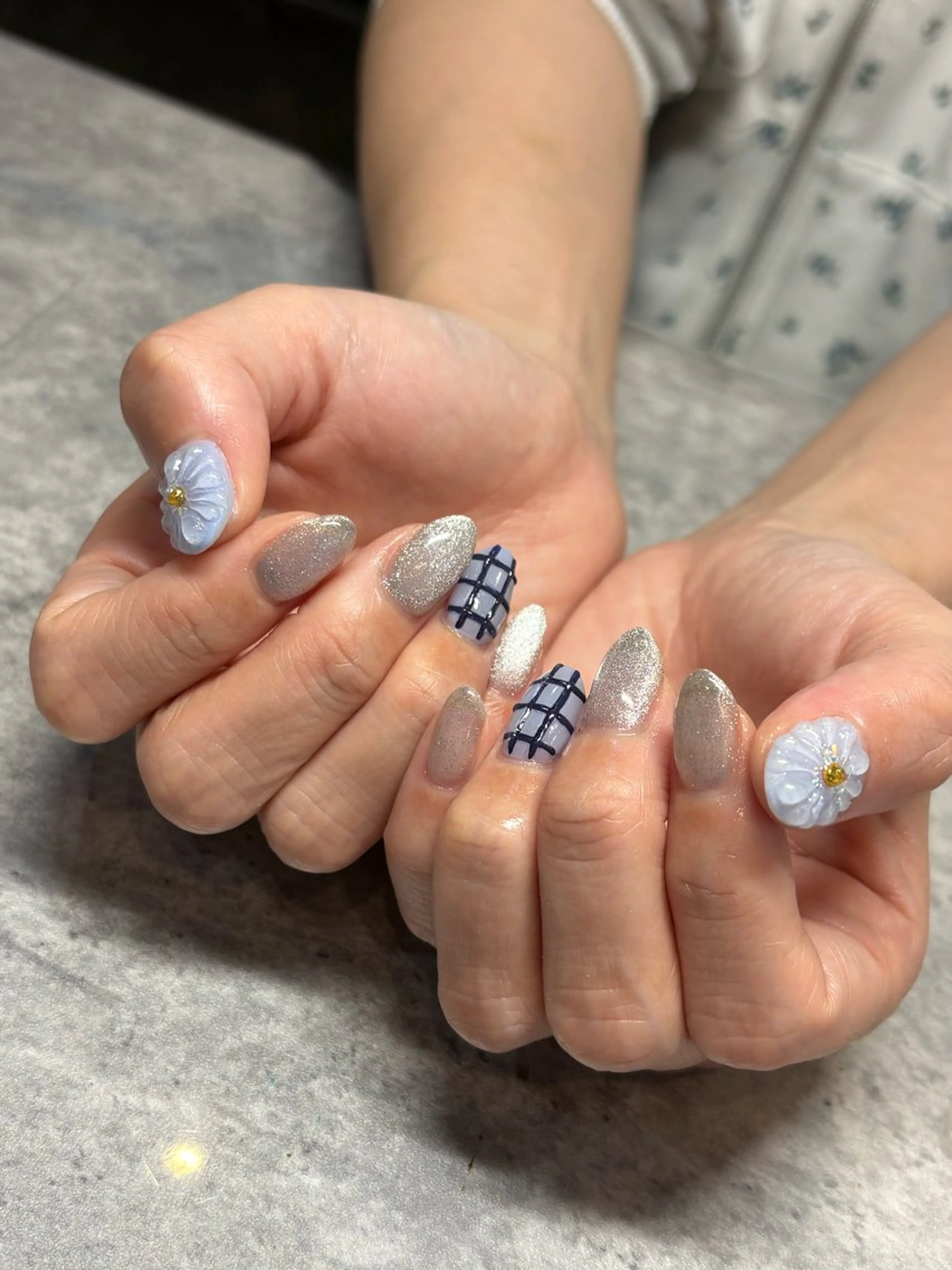 ネイル ブルー sato marinのネイルデザイン