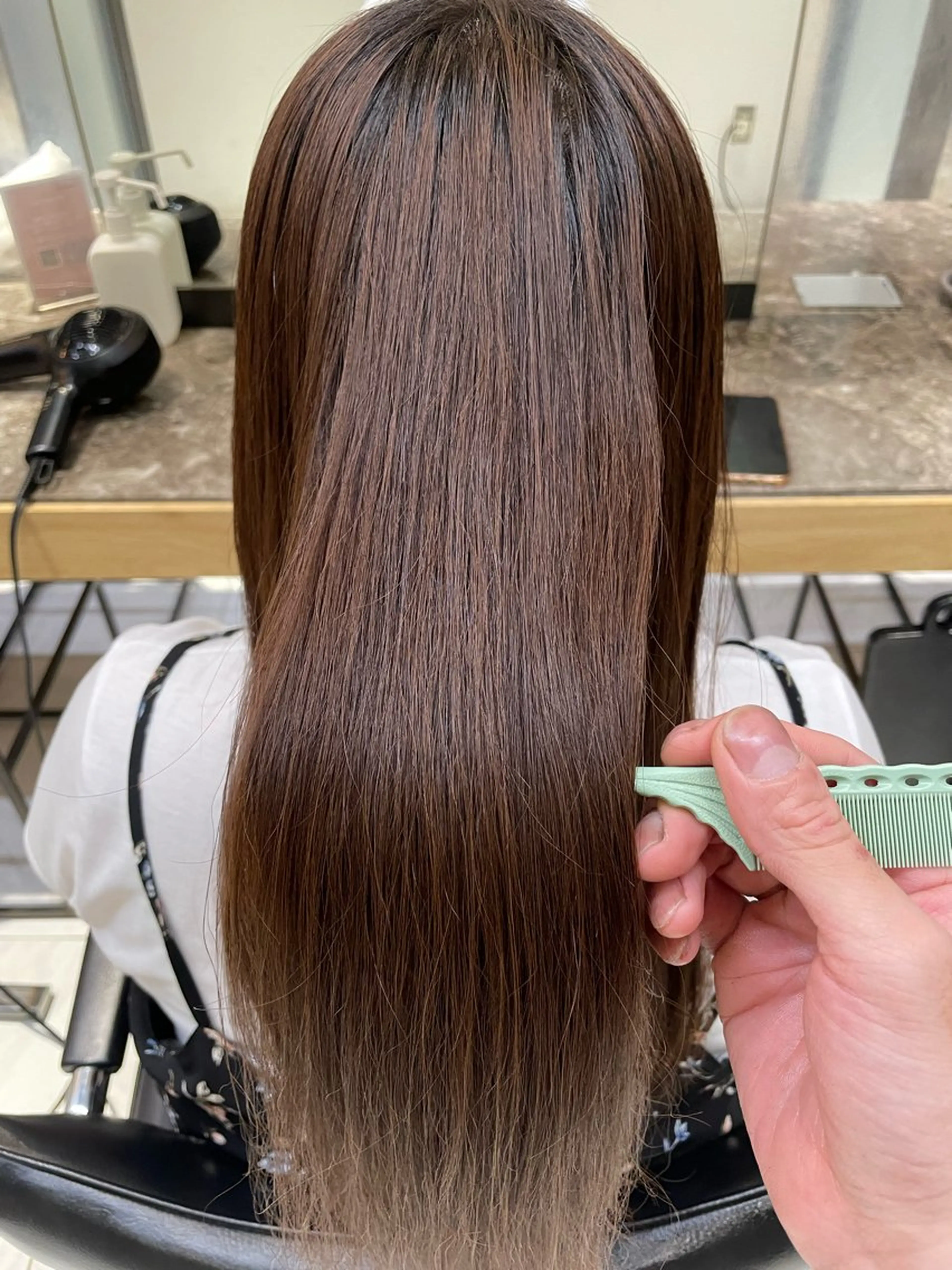 ロング カット 縮毛矯正 トリートメント 🦕小林 大地🦕のヘアスタイル