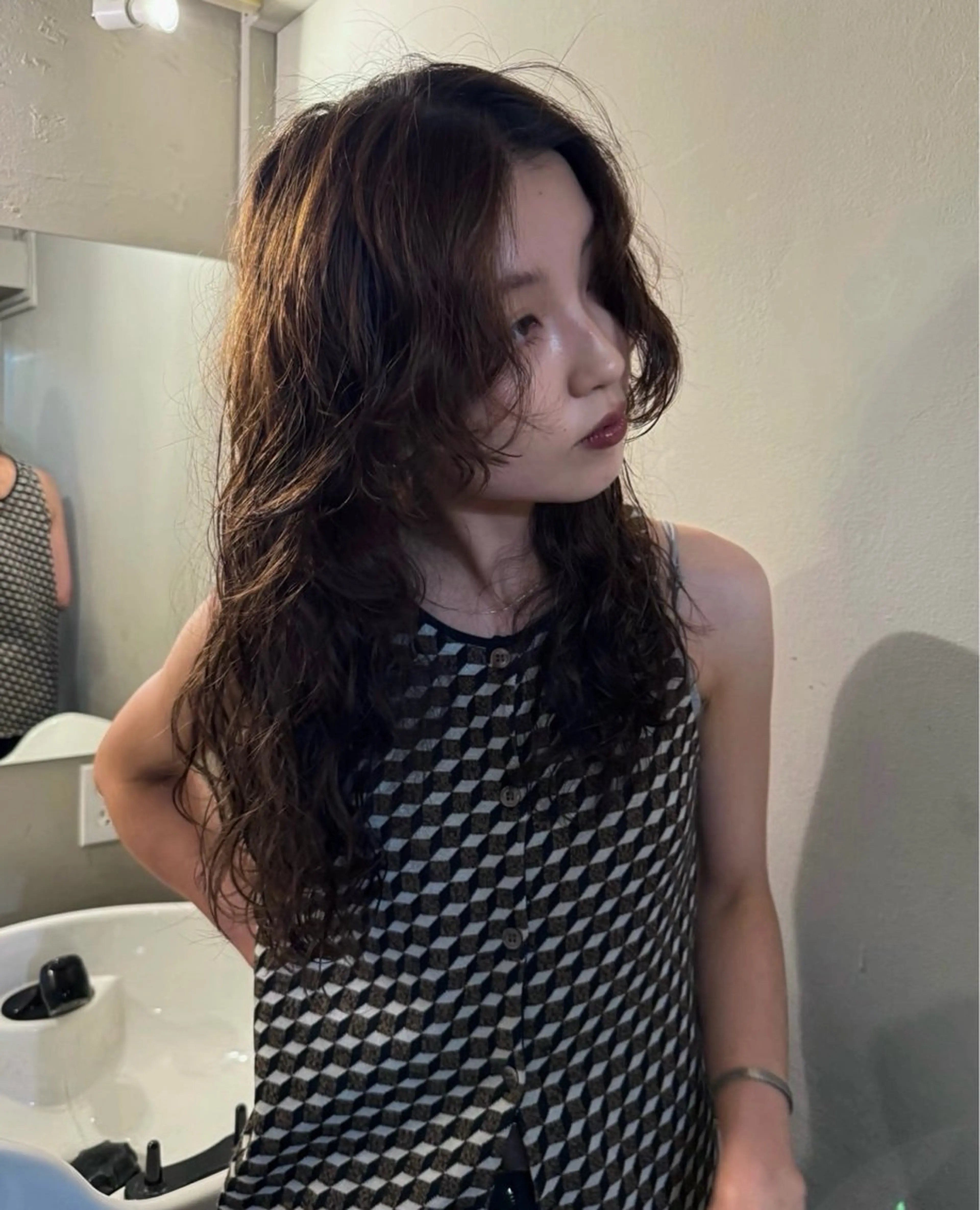 ロング パーマ ナチュラルパーマ🌀 あきとのヘアスタイル