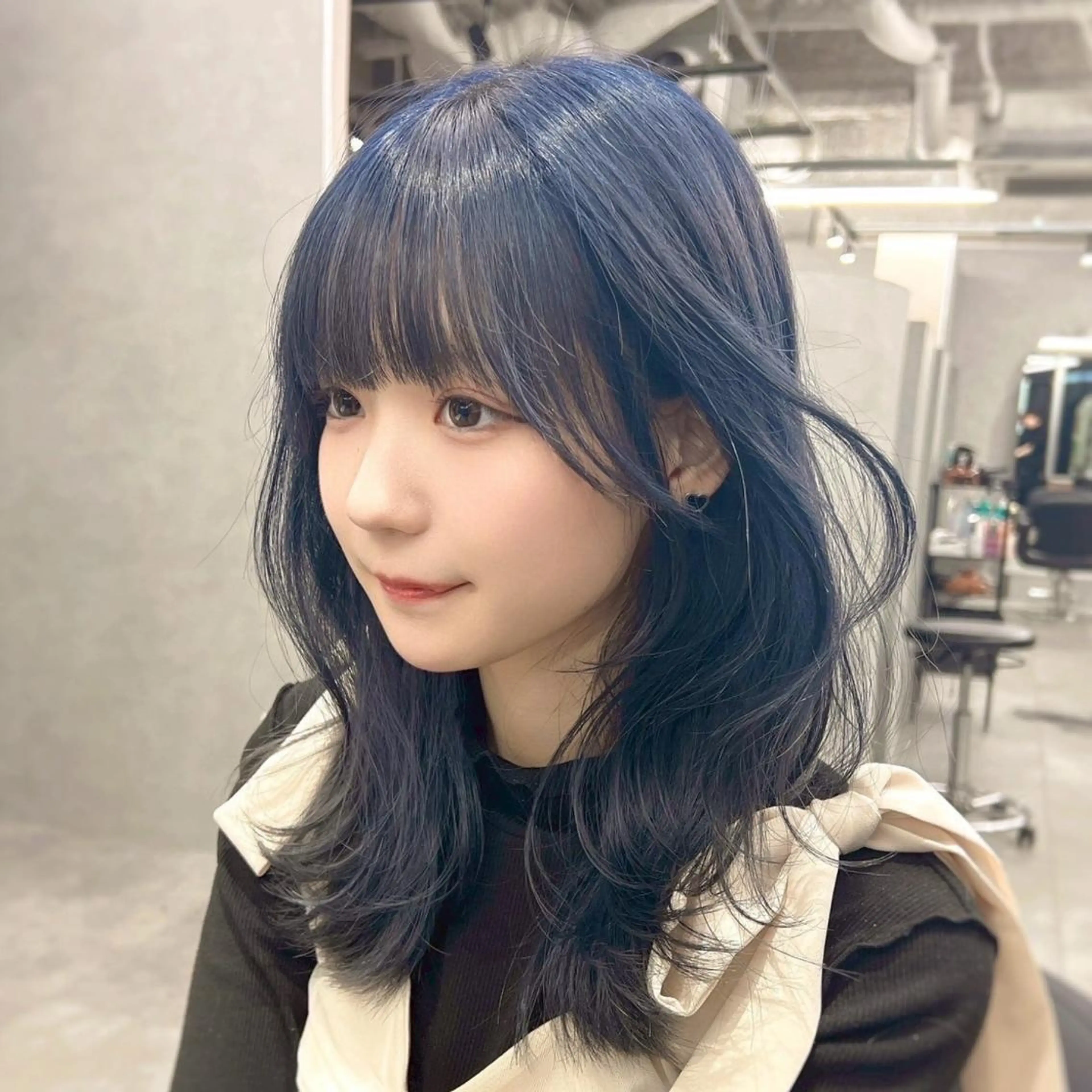 ミディアム ヘアカラー 顔周り🌸ジエクト 🌸濱吉優希🌸のヘアスタイル