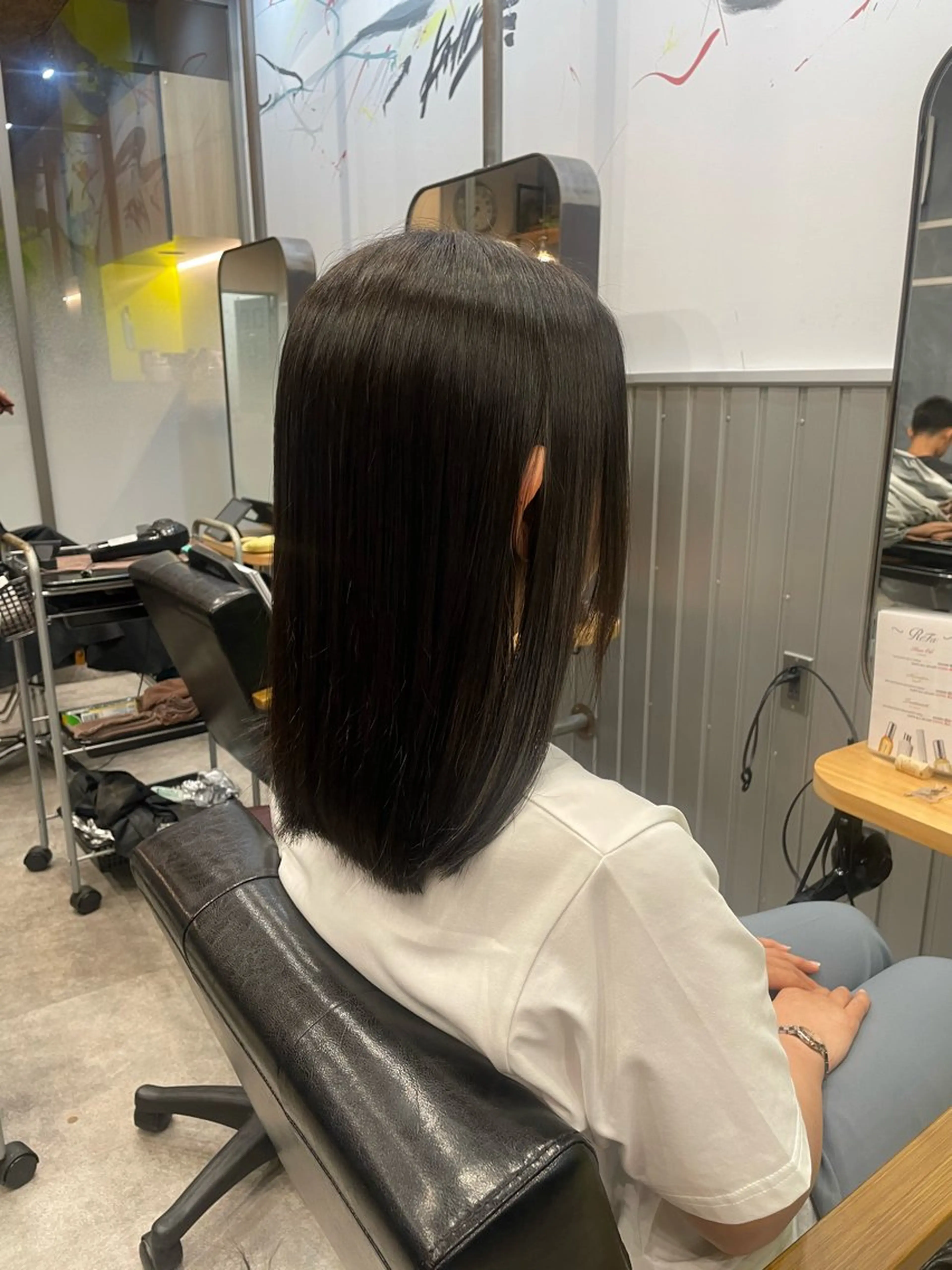 ミディアム カラー 飛澤 太陽のヘアスタイル