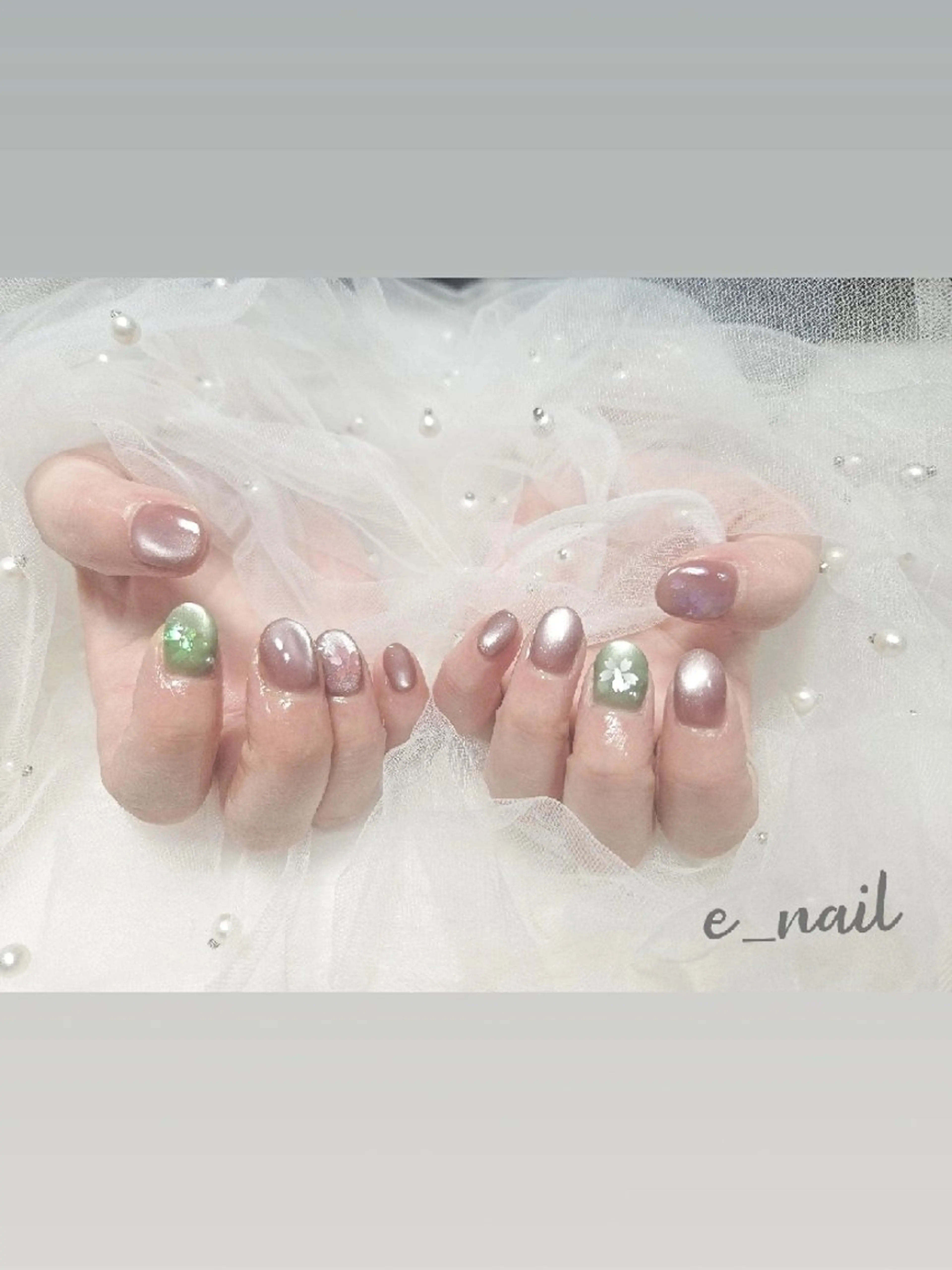 ネイル e_nail🍀自宅 サロン八潮eri☆　のネイルデザイン