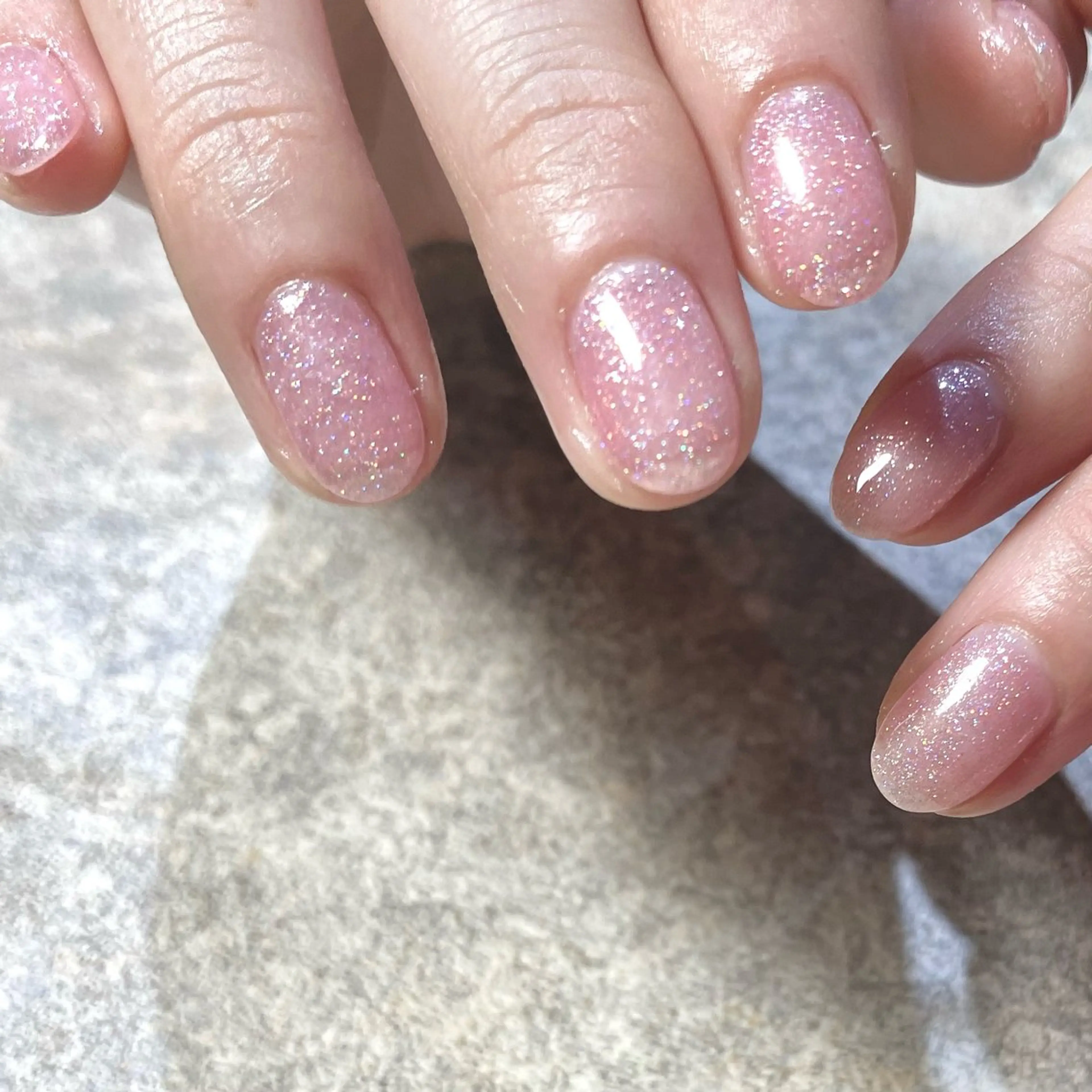 ネイル ラメ(グリッター) ワンカラーネイル ハンドネイル nail salon loveu'z所属・jr nailistのネイルデザイン