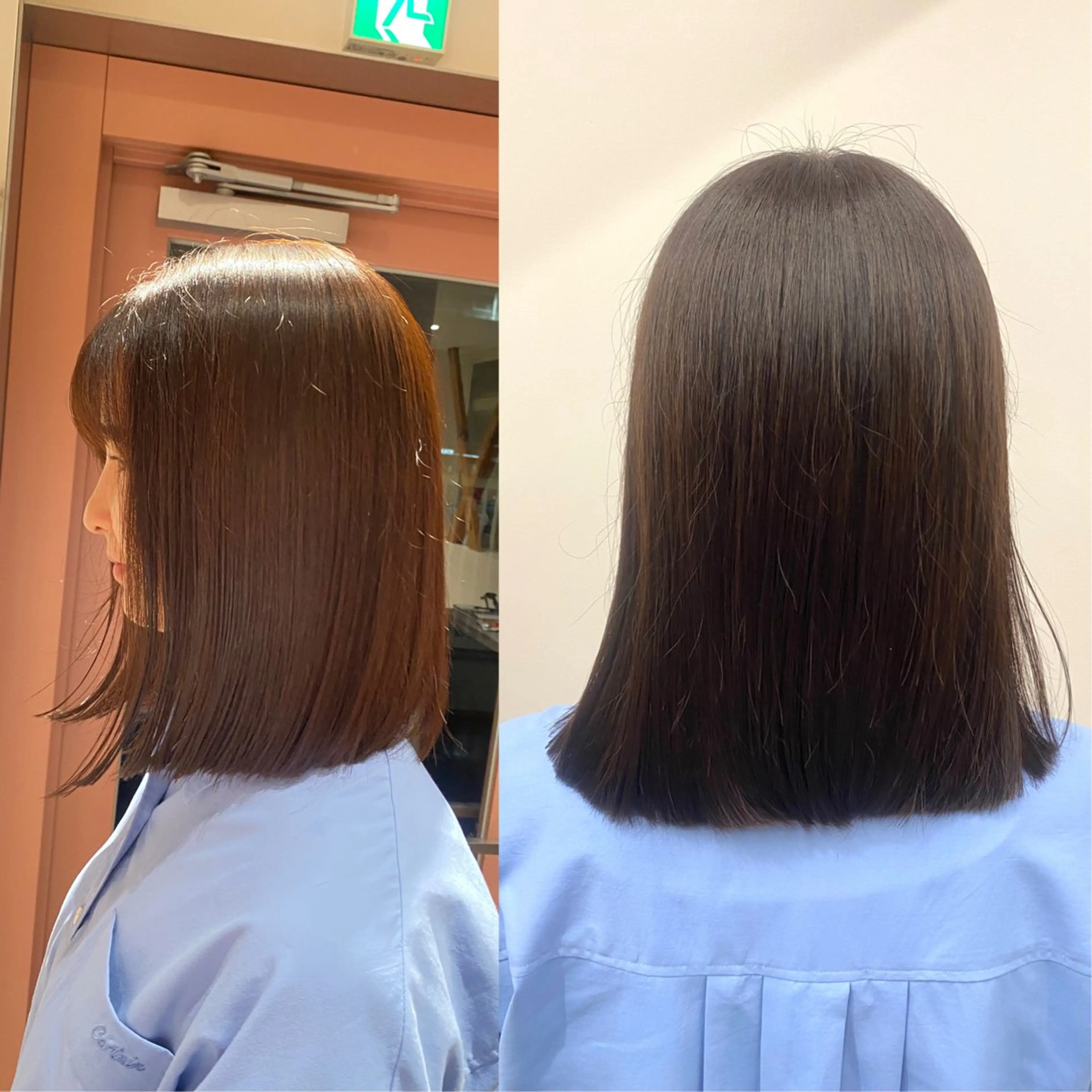 ミディアム しまうち まいのヘアスタイル