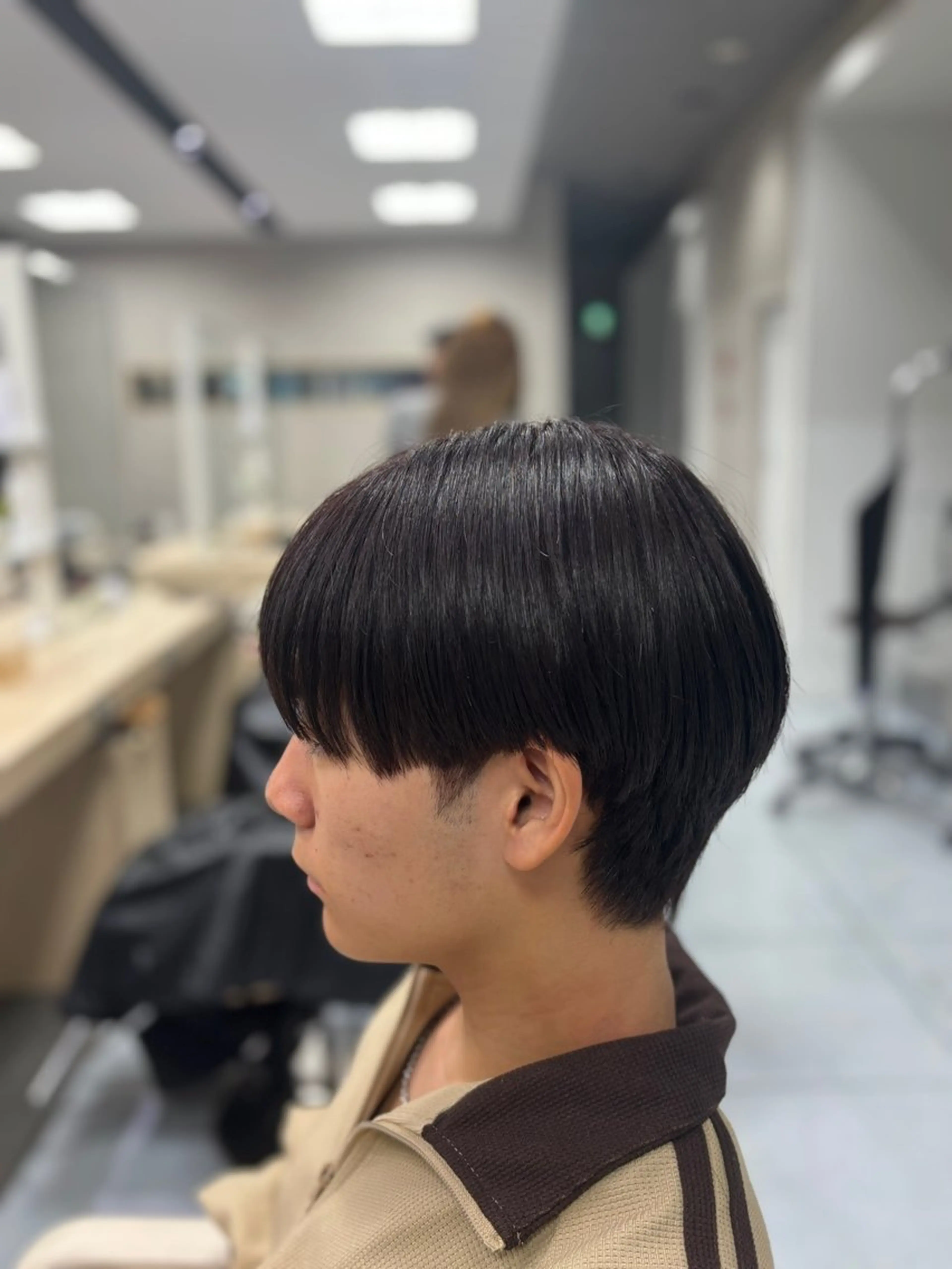 ショート パーマ メンズ 縮毛矯正 メンズ特化韓国風 パーマスタイル/りんのヘアスタイル